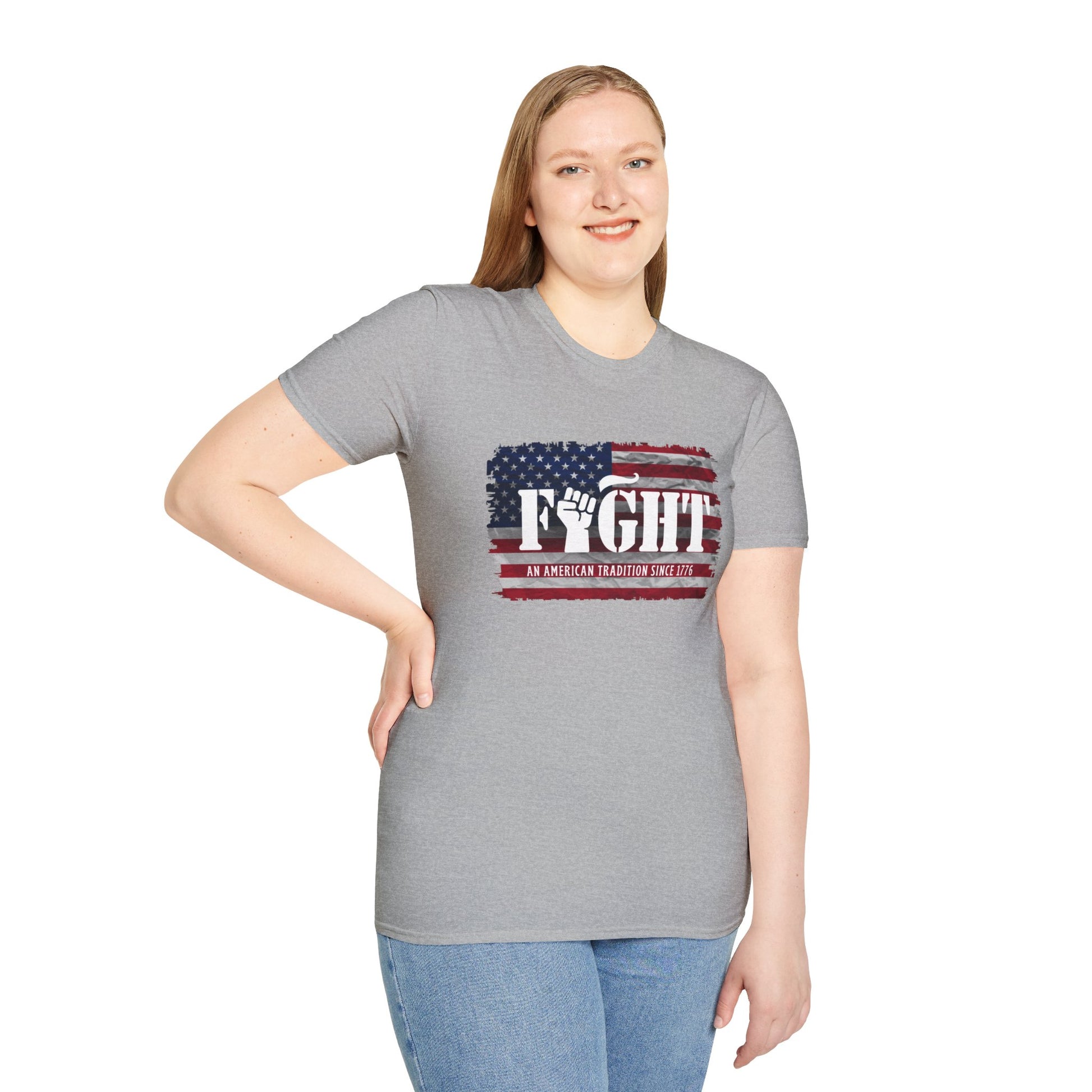 Fight Flag Women's Relaxed/Plus Tshirt - Sweet Baby Jeez Teez