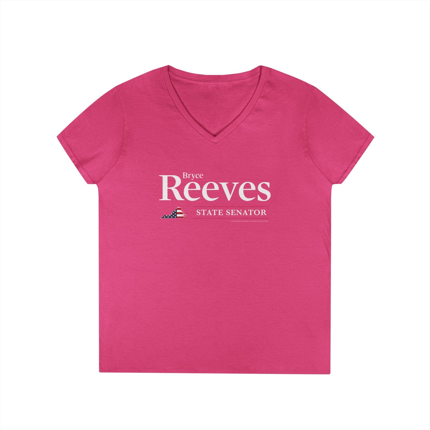 Bryce Reeves Logo Women's V-Neck T-Shirt - Sweet Baby Jeez Teez