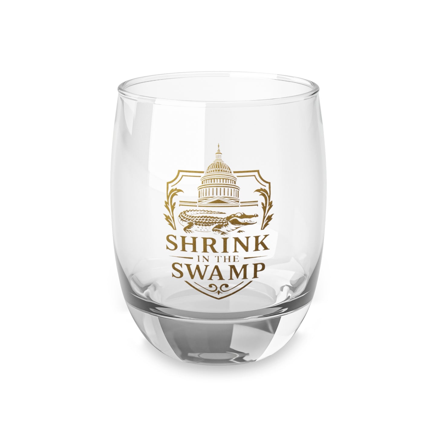 Shrink in the Swamp [TM] Whiskey Glass | Perfect for Gifts, Barware, Home Decor, and Personal Use - Sweet Baby Jeez Teez