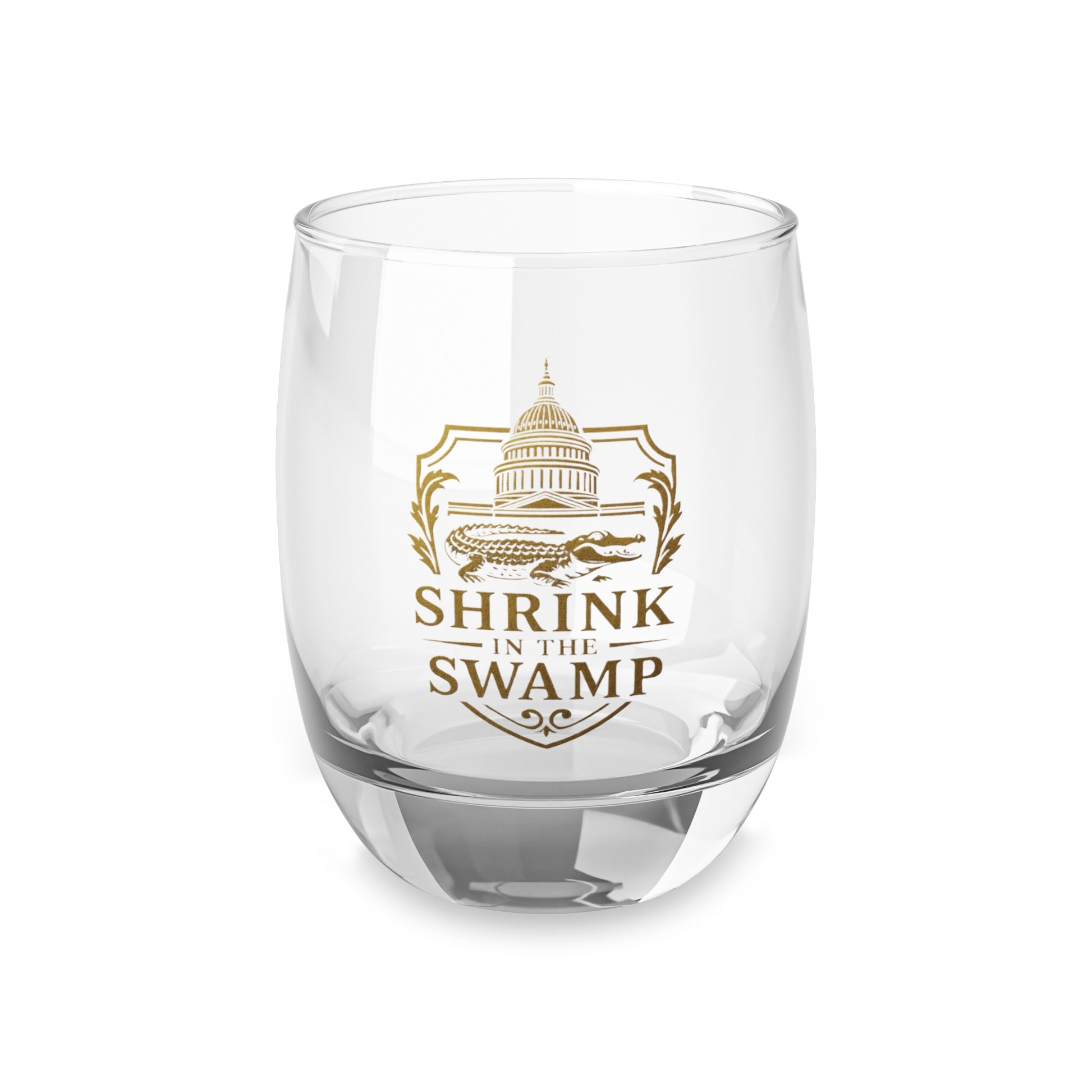 Shrink in the Swamp [TM] Whiskey Glass | Perfect for Gifts, Barware, Home Decor, and Personal Use - Sweet Baby Jeez Teez