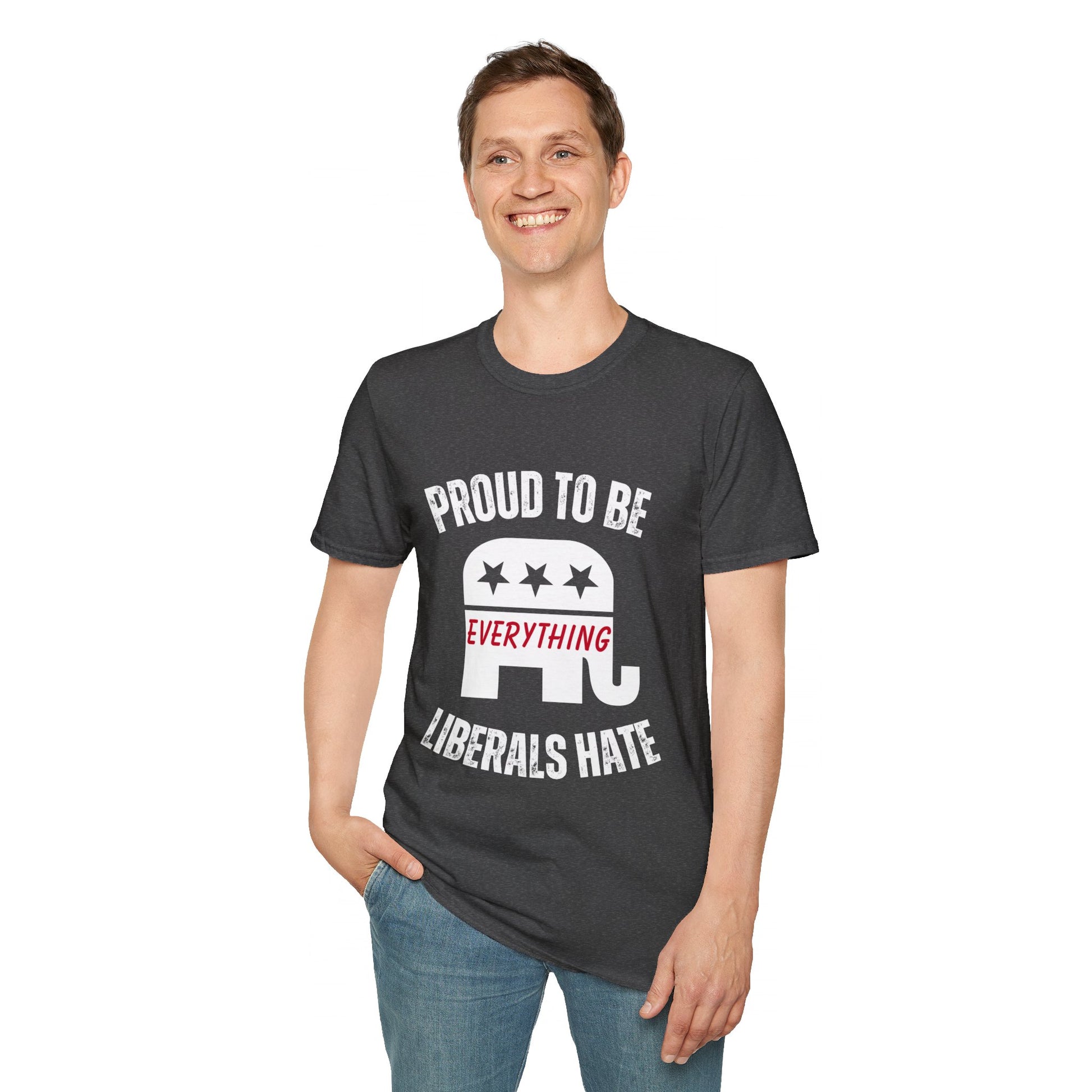 Proud to Be Men's Tshirt (White Logo) - Sweet Baby Jeez Teez