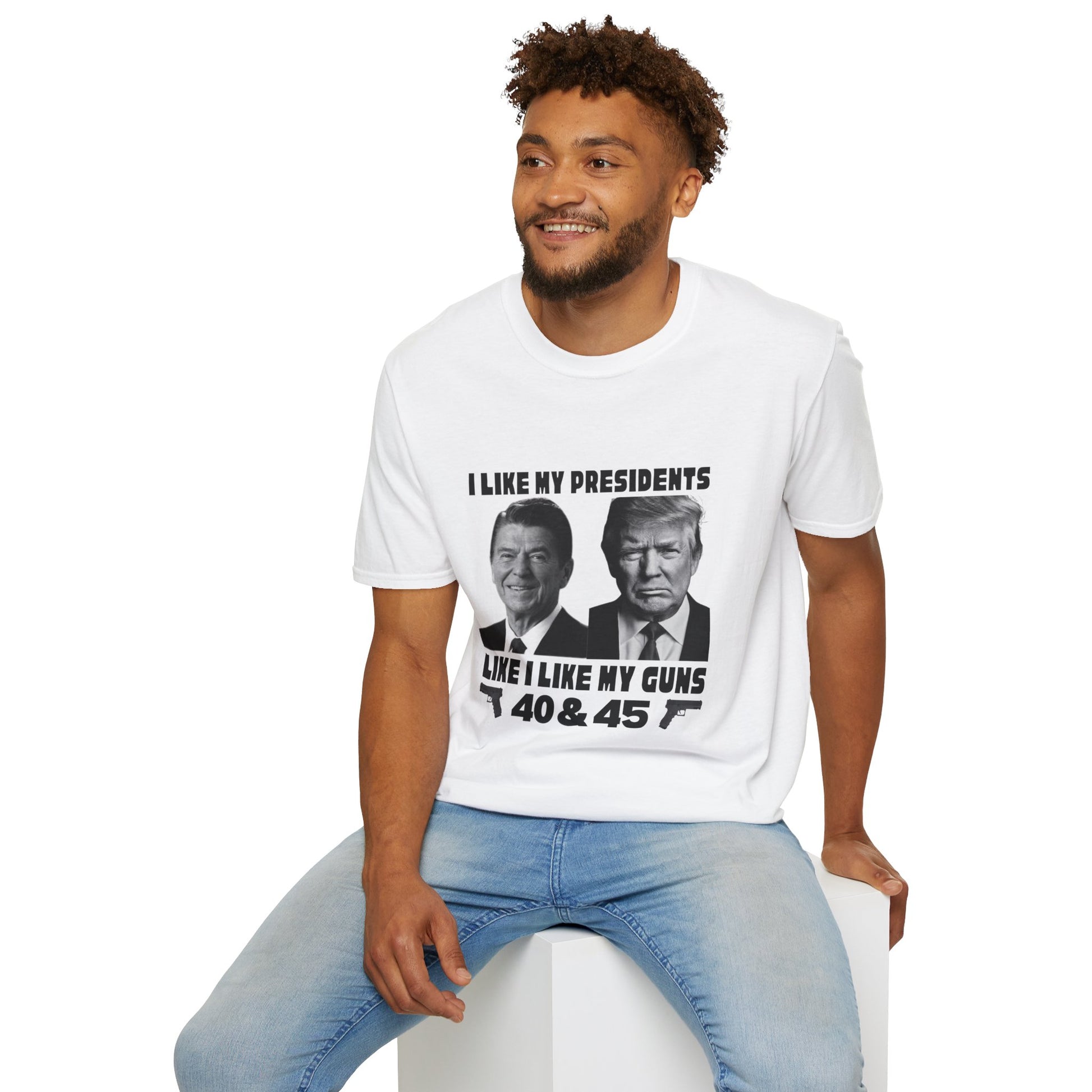 I Like My Presidents Men's Tshirt (Black Logo) - Sweet Baby Jeez Teez