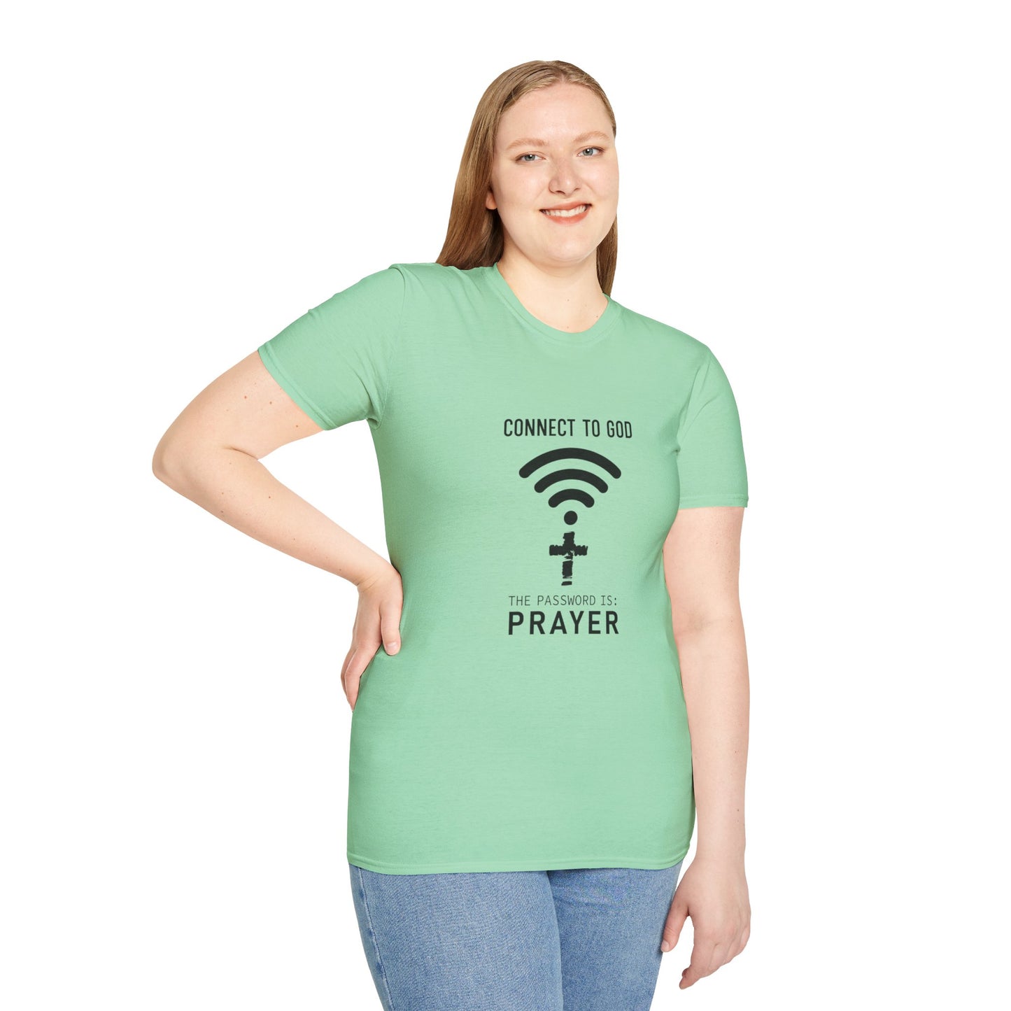 Connect Women's Relaxed/Plus Tshirt (Black Logo) - Sweet Baby Jeez Teez