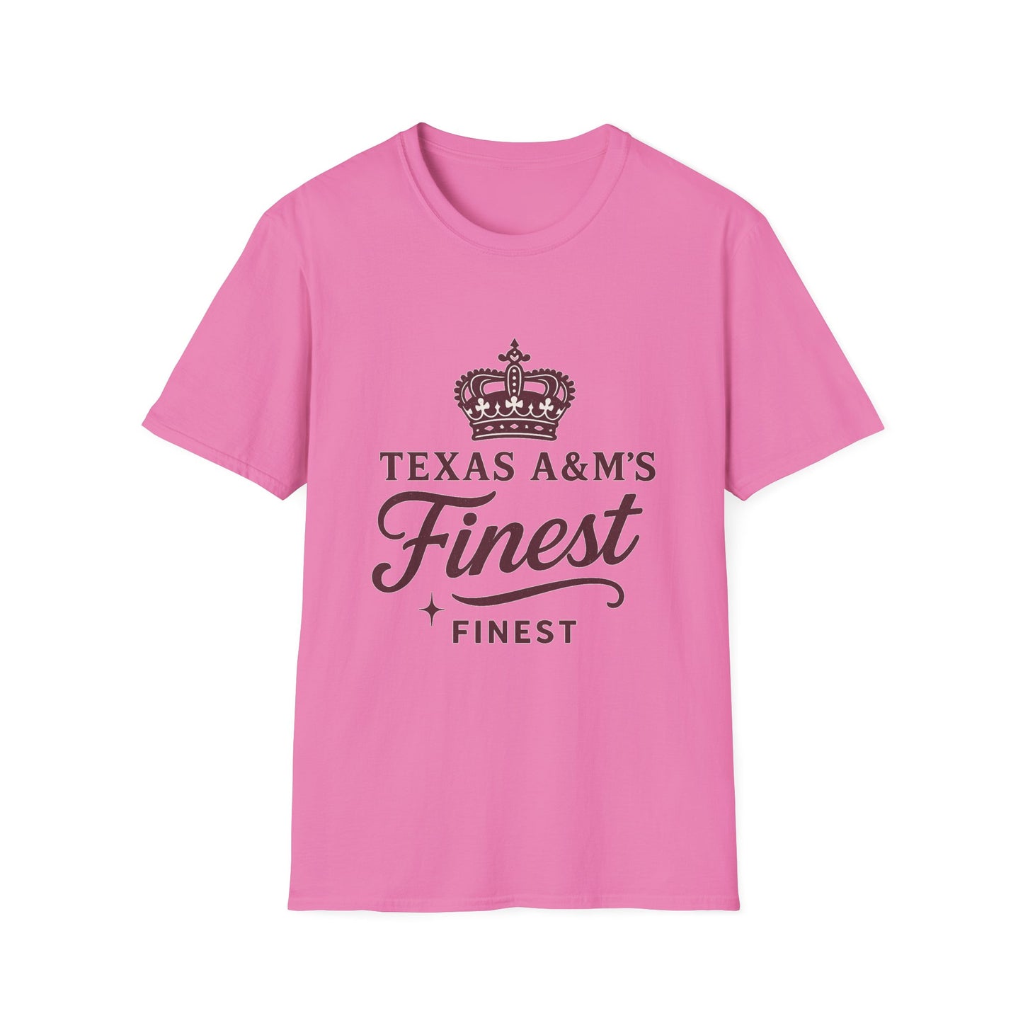Texas A&M's Finest Unisex Softstyle T-Shirt (Logo 1) - Sweet Baby Jeez Teez