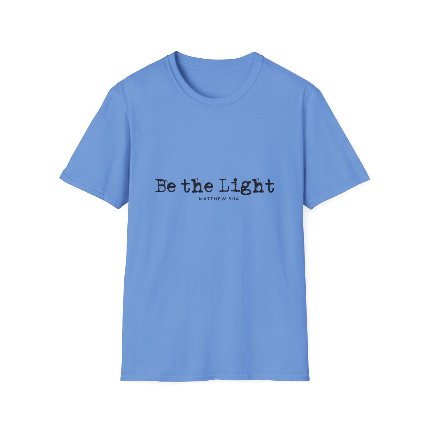 Be the Light Mens Relaxed Tshirt (Black Logo) - Sweet Baby Jeez Teez