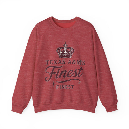 Texas A&M's Finest Crewneck Unisex Sweatshirt (Logo 1) - Sweet Baby Jeez Teez