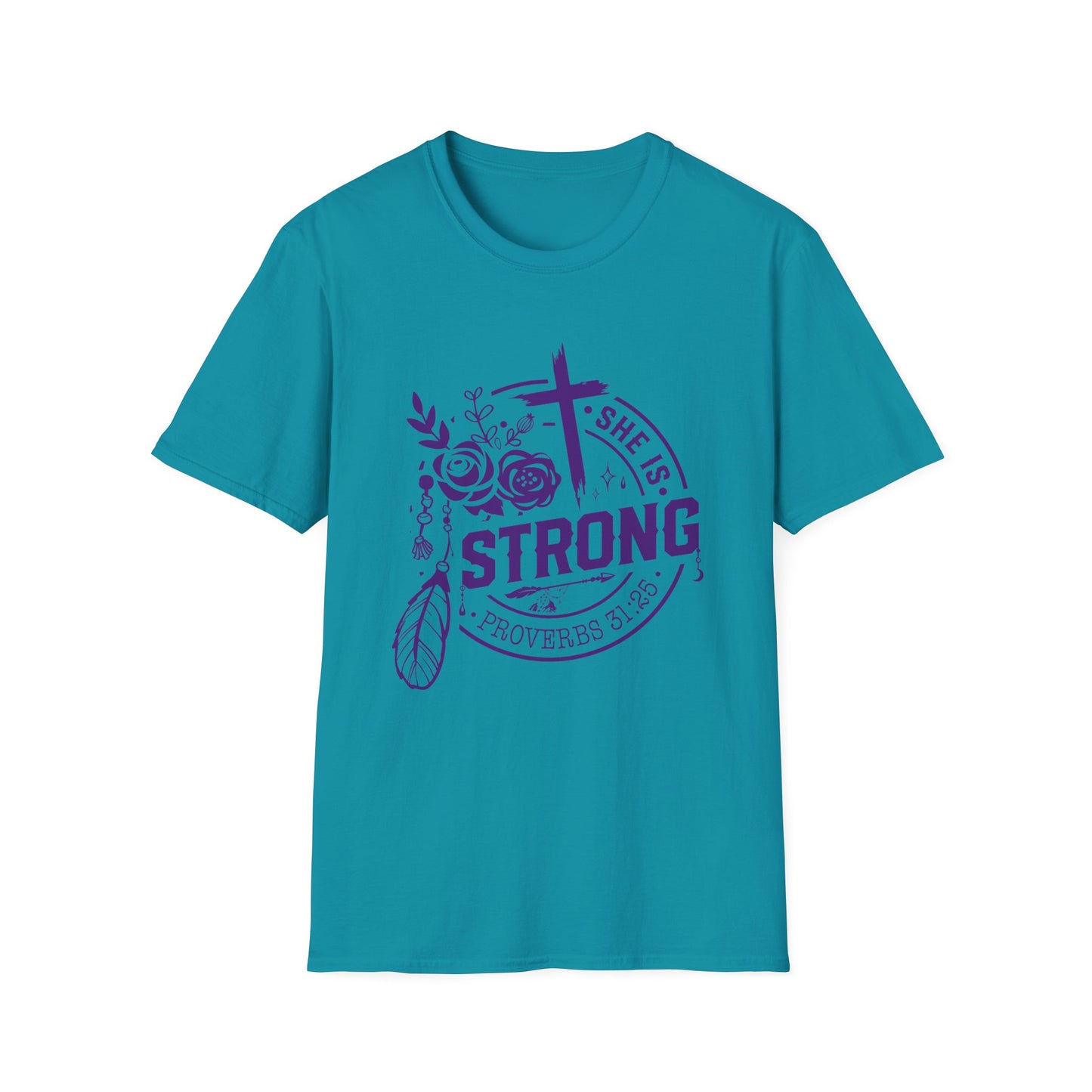 "She is Strong" Proverbs 31:25 Bible Verse Women's Relaxed Tshirt