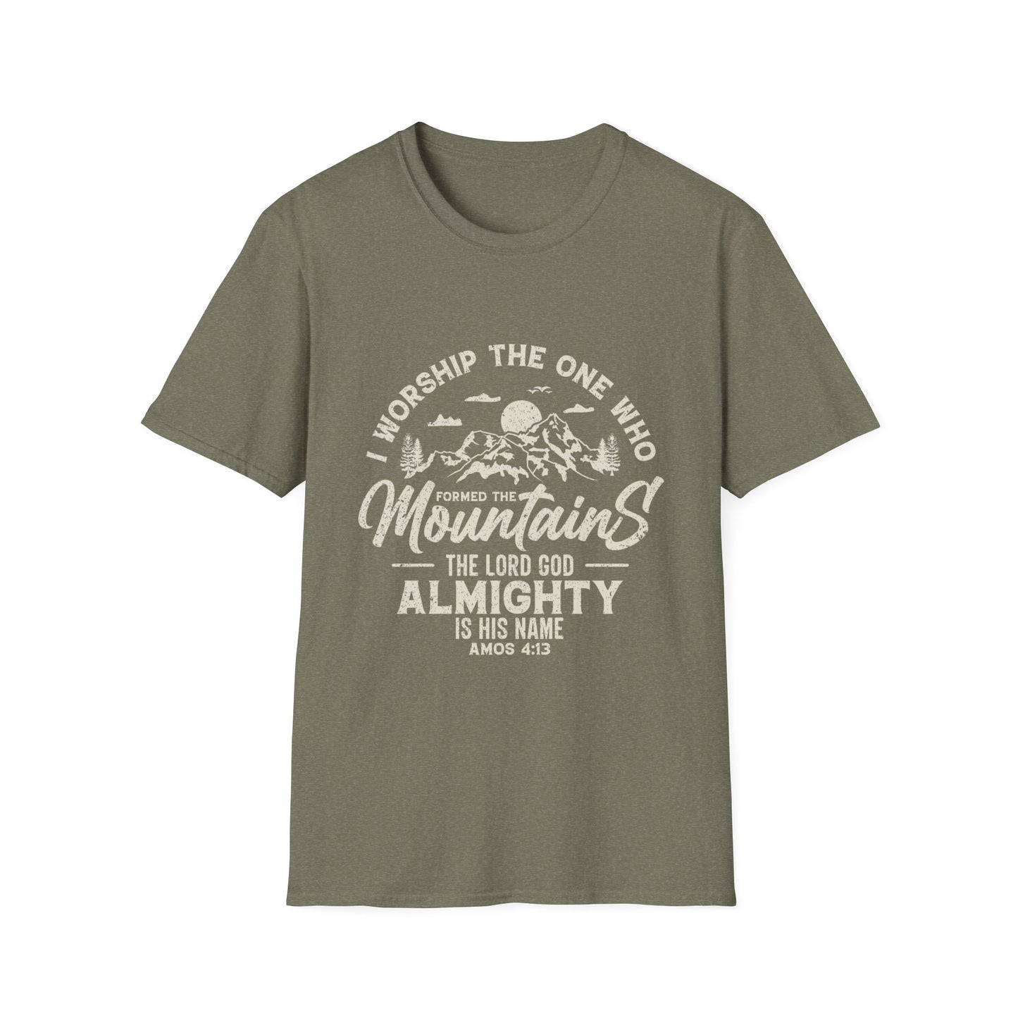 Mountains Men's Tshirt (Tan Logo)