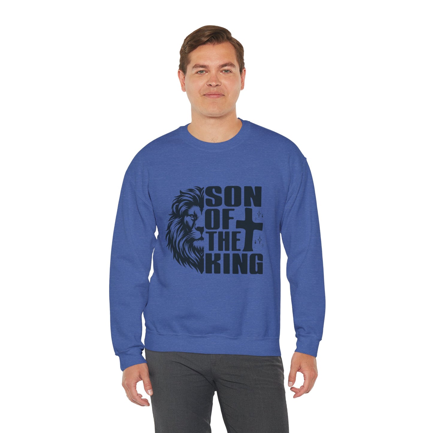 Son of the King Men's Sweatshirt (Black Logo) - Sweet Baby Jeez Teez