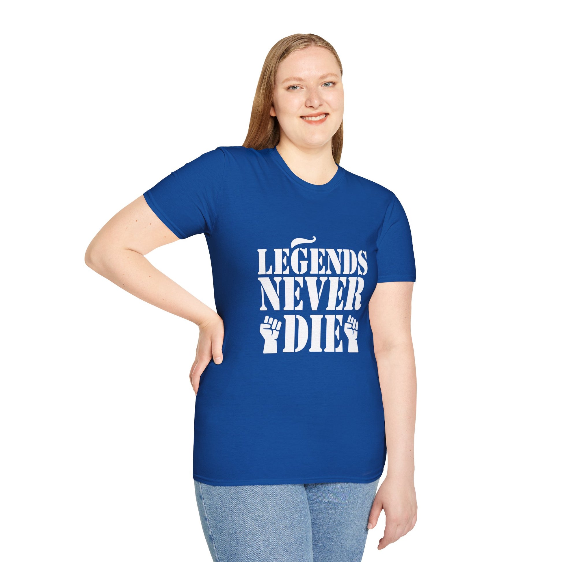 Legends Women's Relaxed/Plus Tshirt (White Logo) - Sweet Baby Jeez Teez