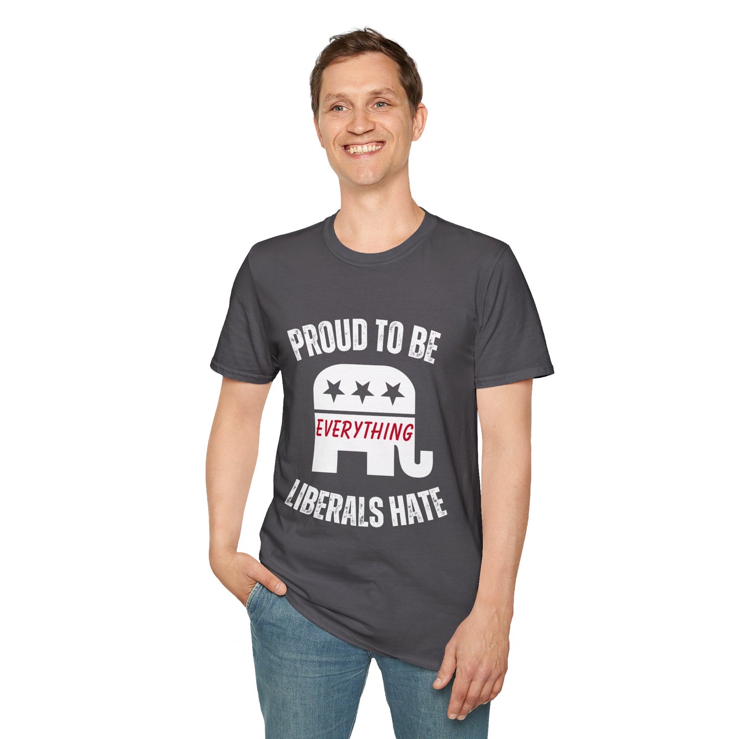 Proud to Be Men's Tshirt (White Logo) - Sweet Baby Jeez Teez