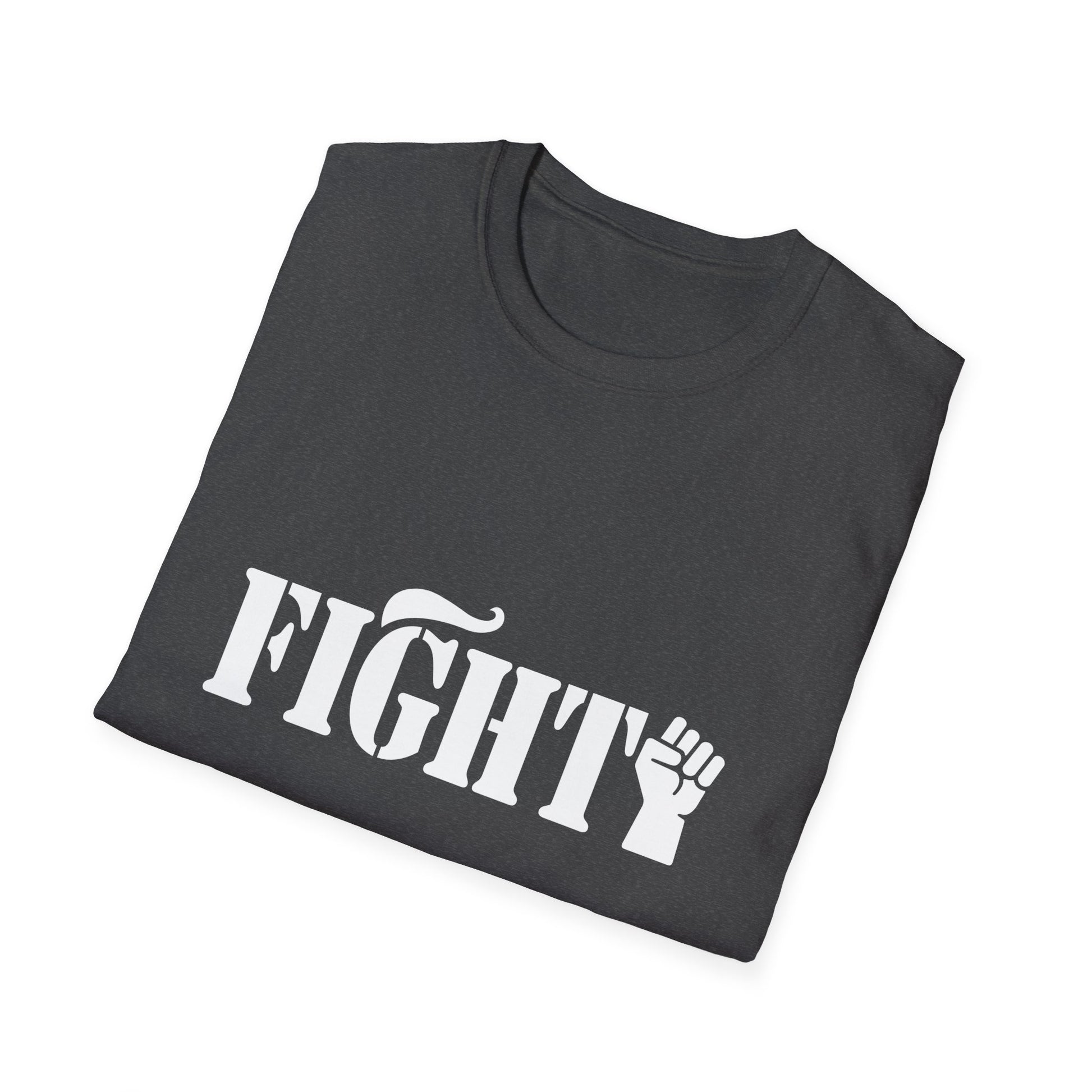 Fight Women's Relaxed/Plus Tshirt (White Fist Logo) - Sweet Baby Jeez Teez