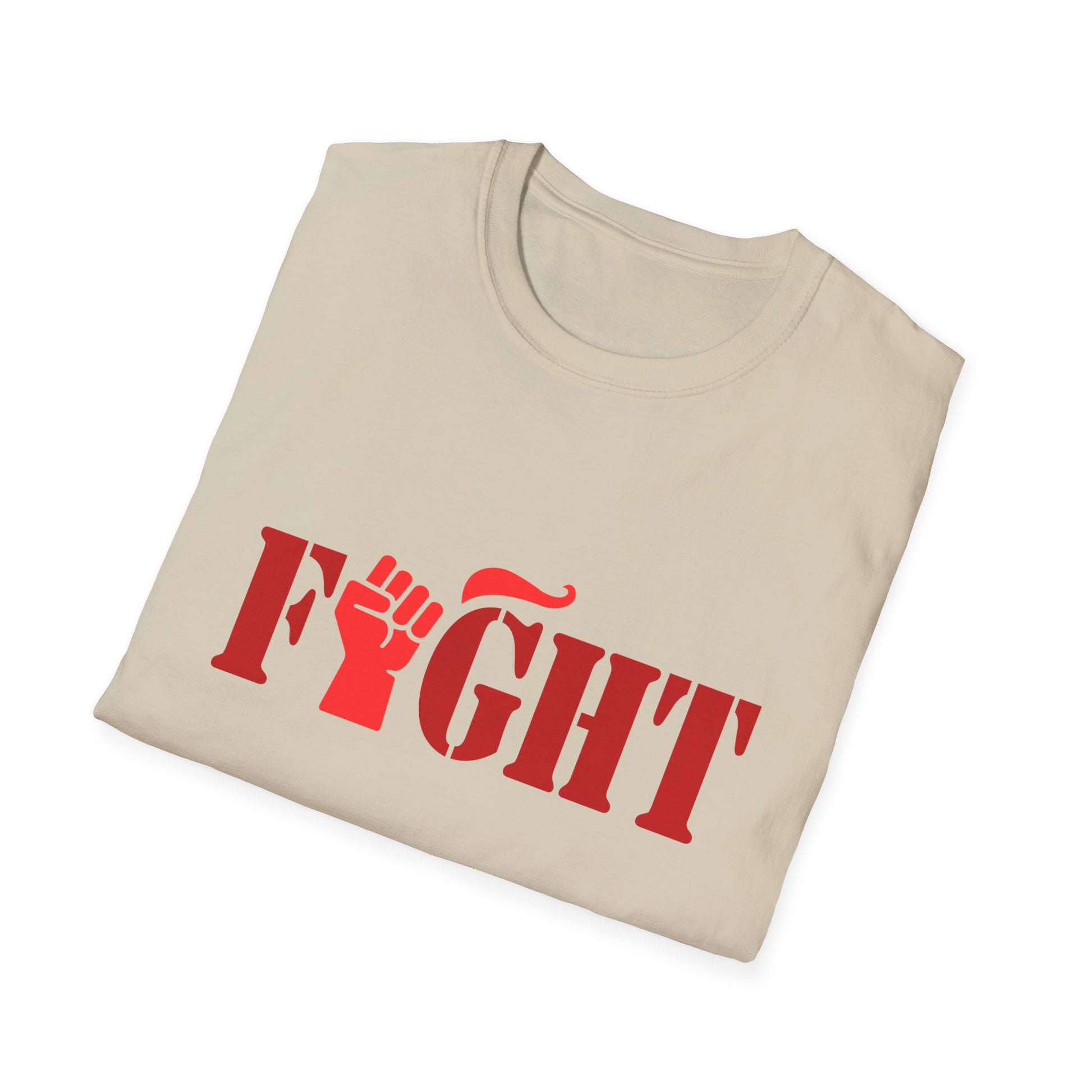 Fight Women's Relaxed/Plus Tshirt (Red Fist Logo) - Sweet Baby Jeez Teez