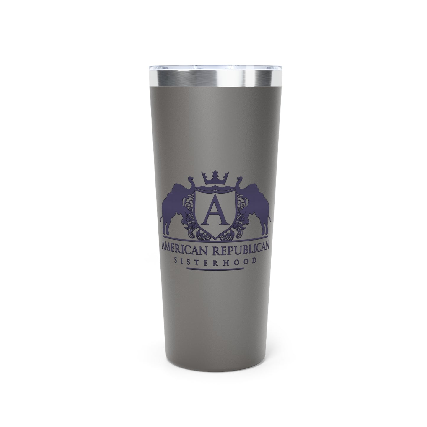 ARS Black Plum Logo Copper Vacuum Insulated Tumbler, 22oz - Sweet Baby Jeez Teez