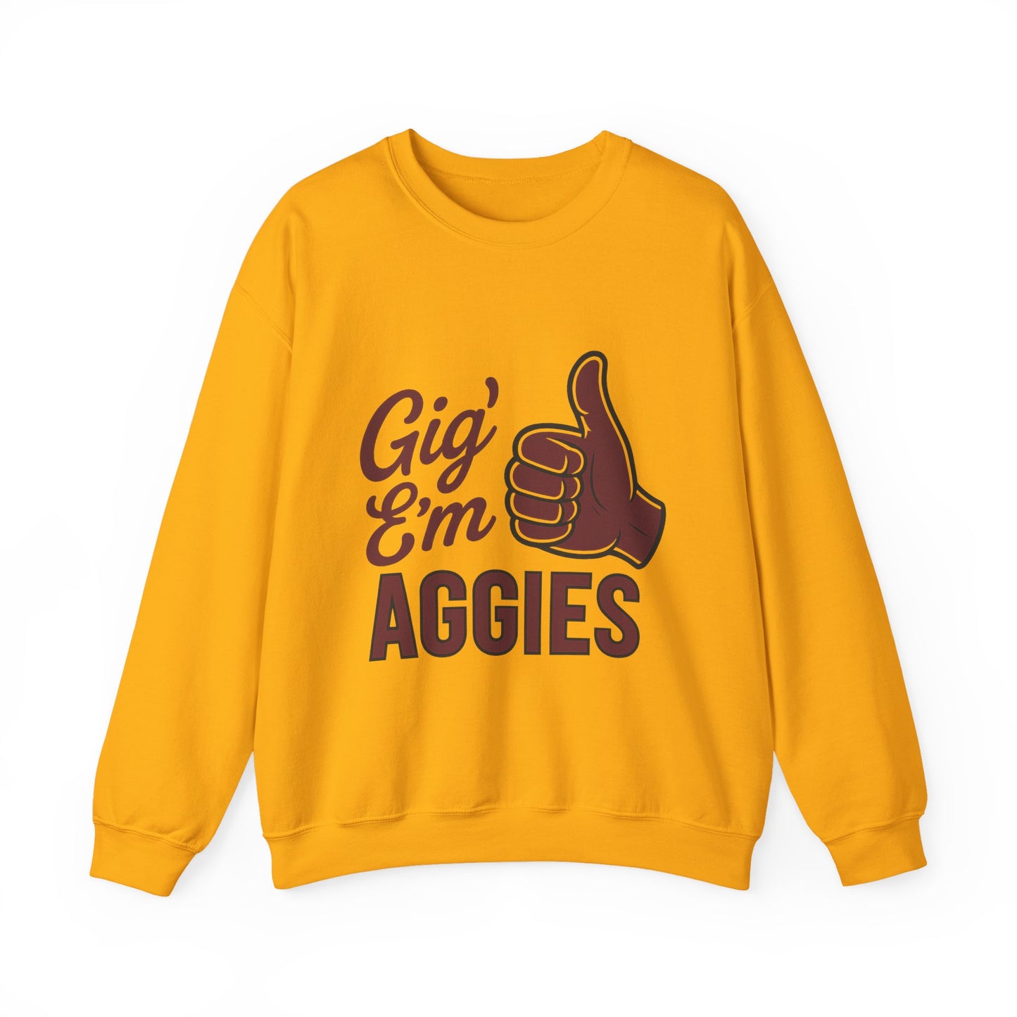 Gig 'Em Aggies Texas A&M Unisex Crewneck Sweatshirt - Sweet Baby Jeez Teez