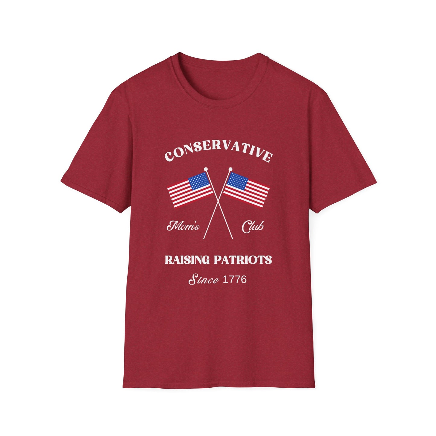 Conservative Mom's Club Women's Plus/Relaxed Tshirt (White Logo)