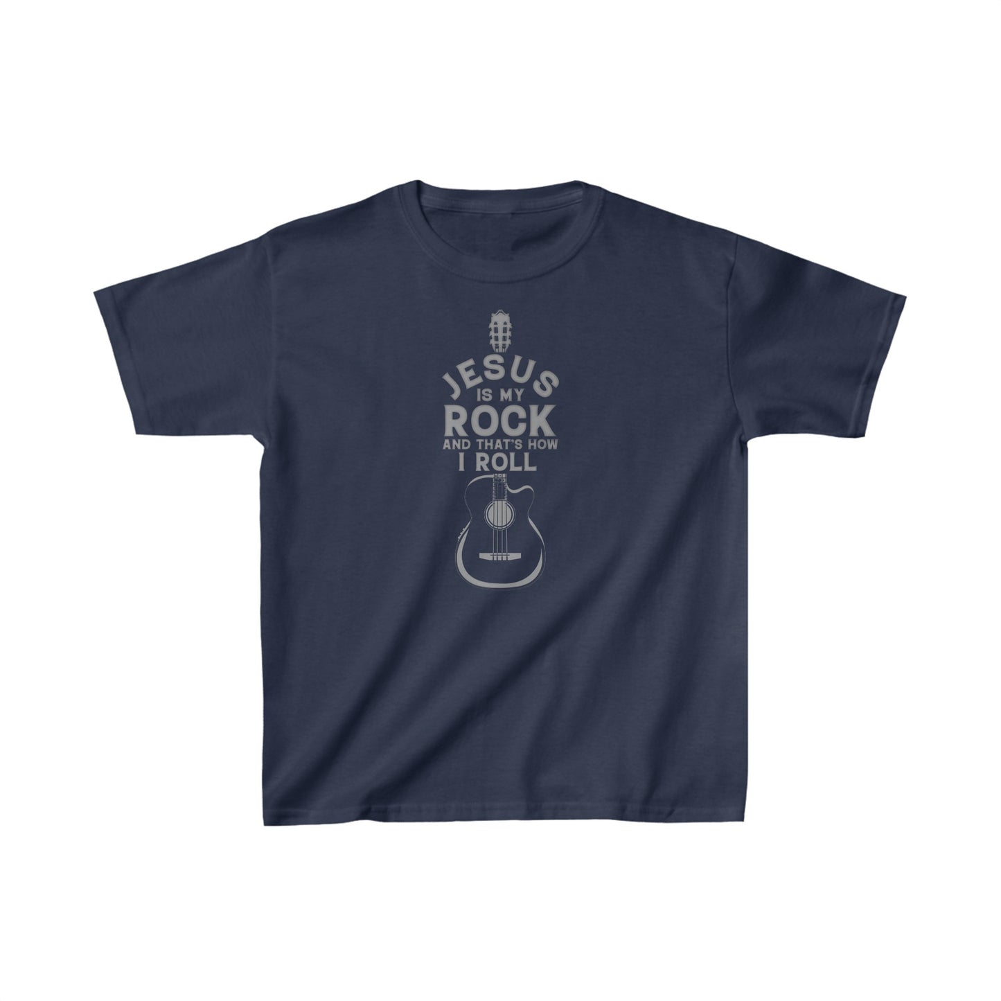 Jesus is My Rock Boys Tshirt (Gray Logo) - Sweet Baby Jeez Teez