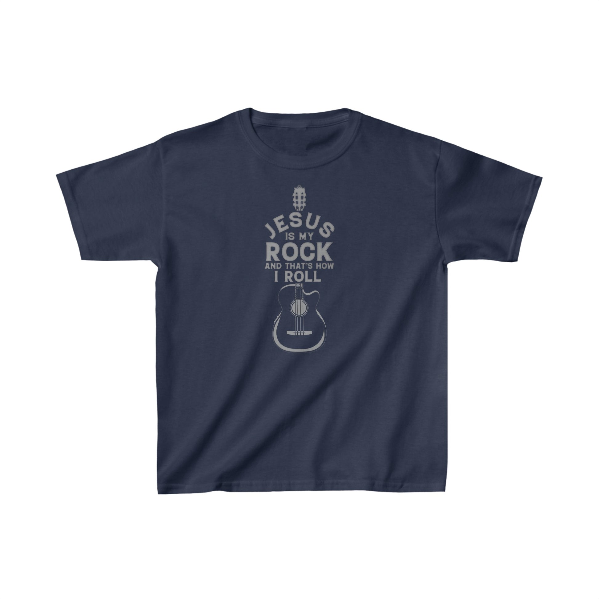 Jesus is My Rock Boys Tshirt (Gray Logo) - Sweet Baby Jeez Teez