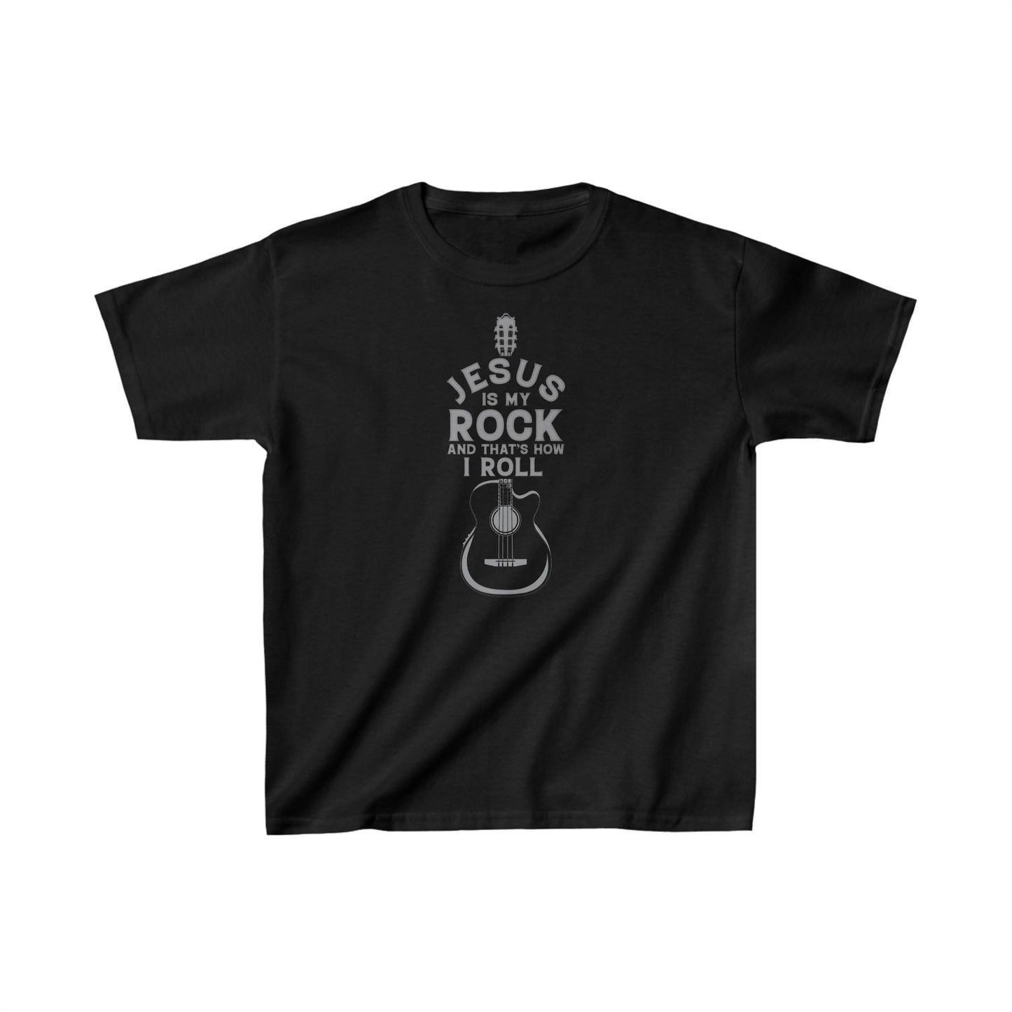 Jesus is My Rock Boys Tshirt (Gray Logo) - Sweet Baby Jeez Teez