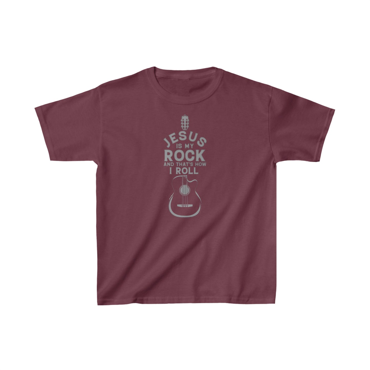 Jesus is My Rock Boys Tshirt (Gray Logo) - Sweet Baby Jeez Teez