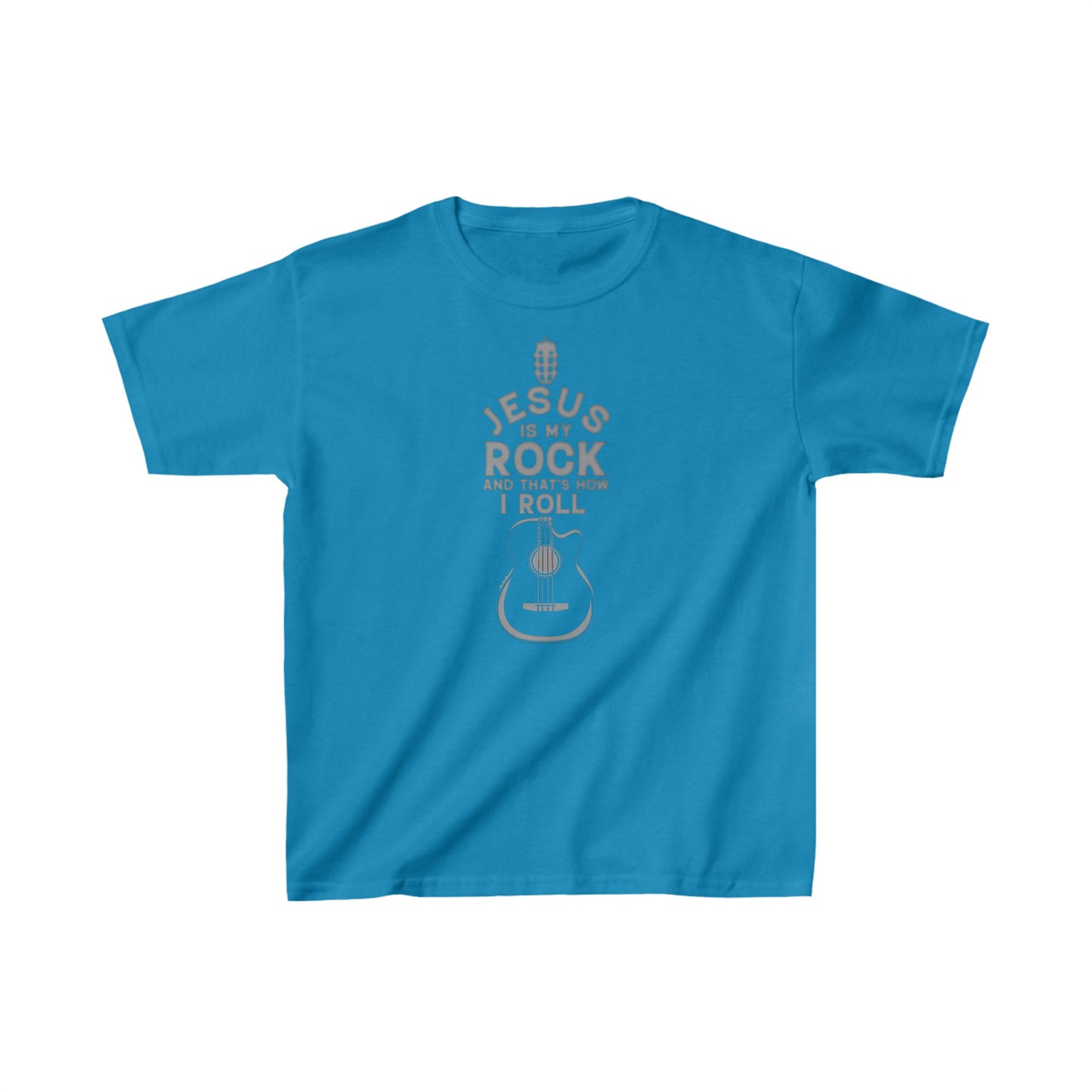 Jesus is My Rock Boys Tshirt (Gray Logo) - Sweet Baby Jeez Teez