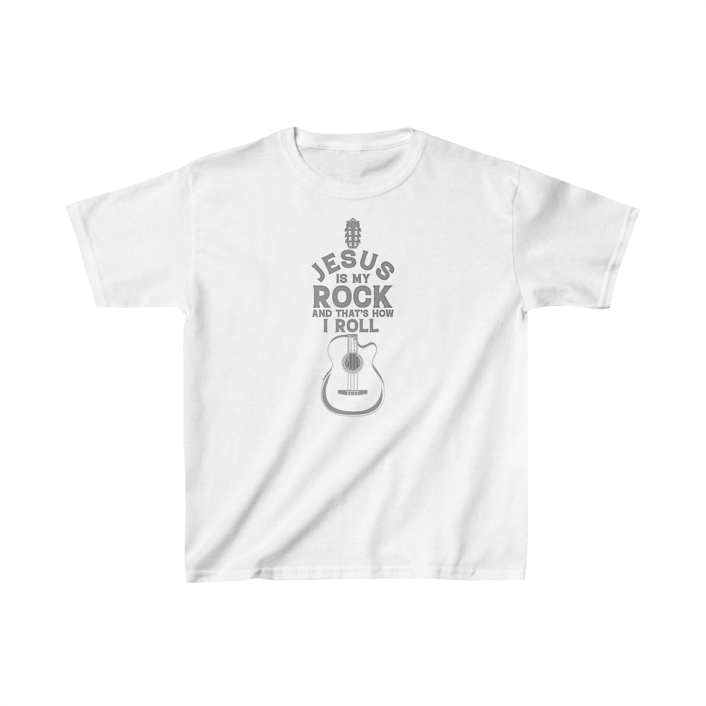 Jesus is My Rock Boys Tshirt (Gray Logo) - Sweet Baby Jeez Teez