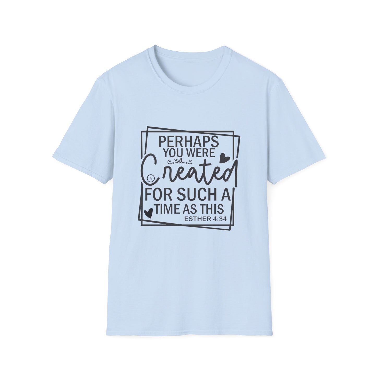 Esther 4:14 Women's Relaxed Softstyle Tshirt (Black Logo) - Sweet Baby Jeez Teez