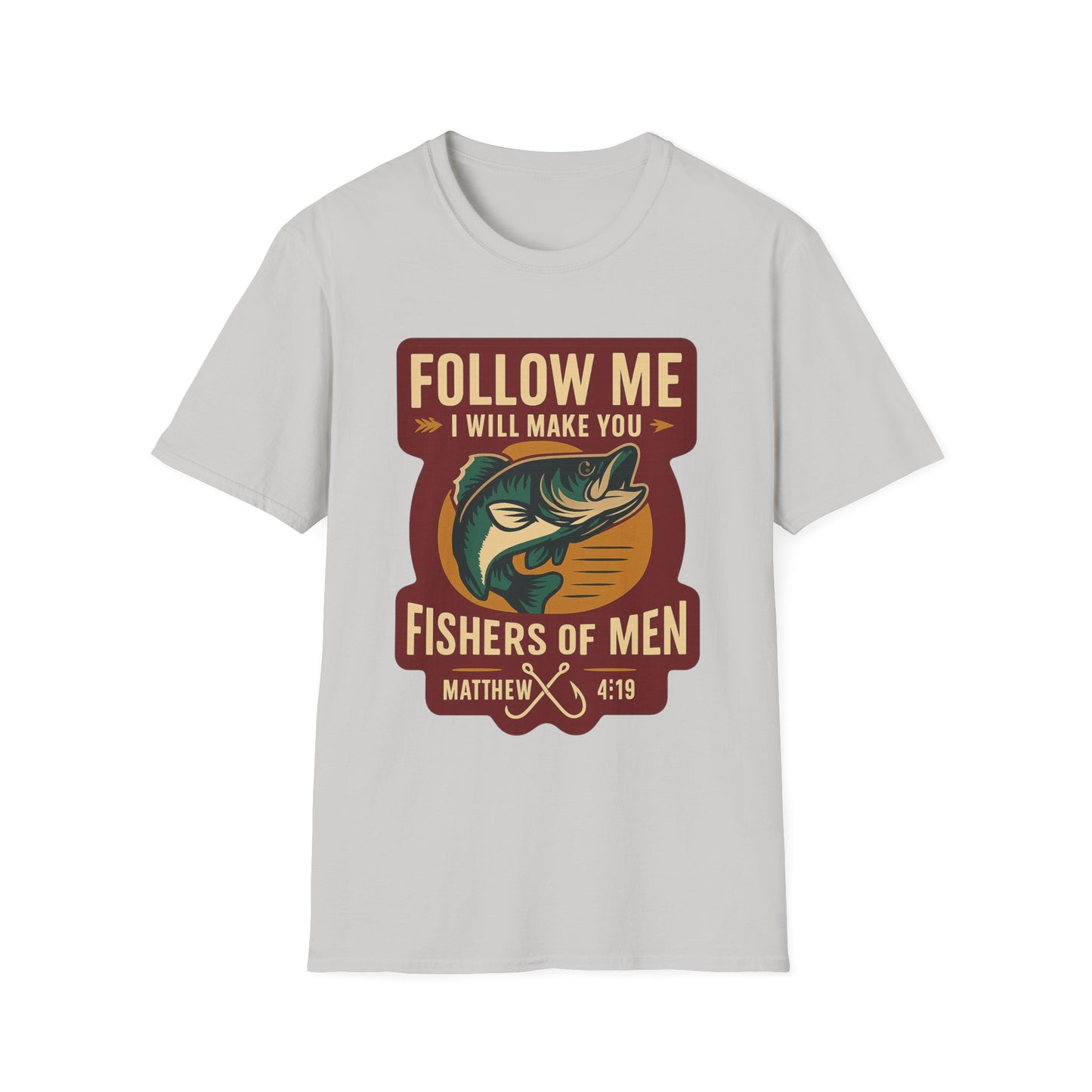 "Follow Me" Bible Verse Unisex Softstyle Tshirt