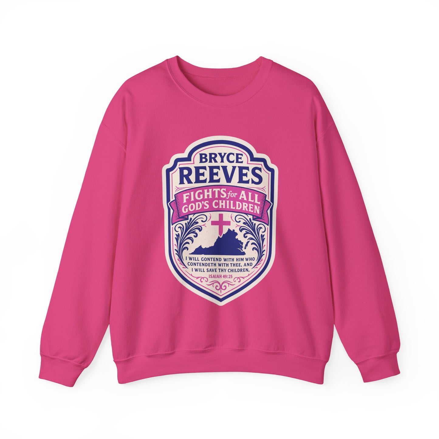 Bryce Reeves Fights for ALL God's Children Women's Crewneck Sweatshirt