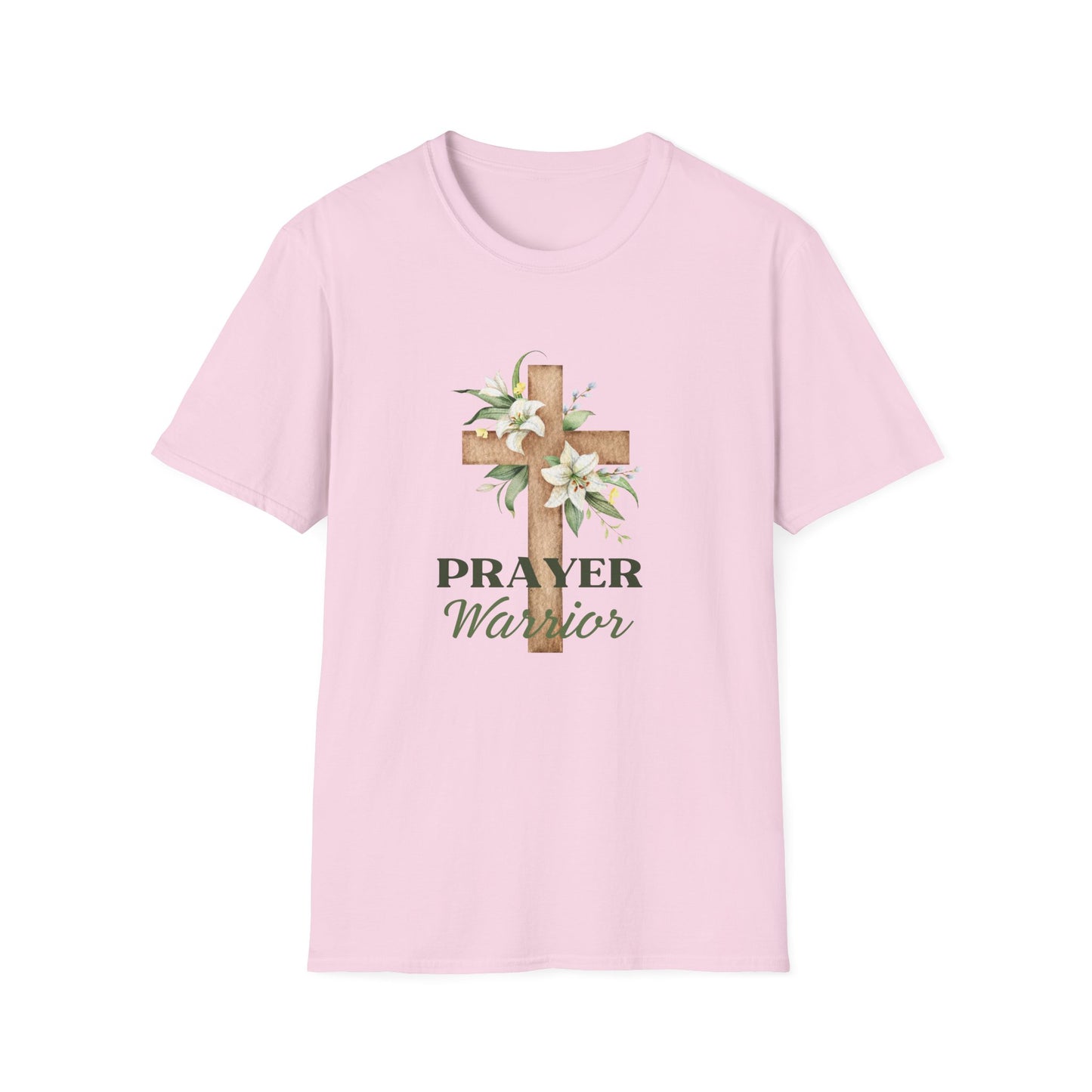 Prayer Warrior Women's Relaxed/Plus Tshirt (Lillies Logo) - Sweet Baby Jeez Teez
