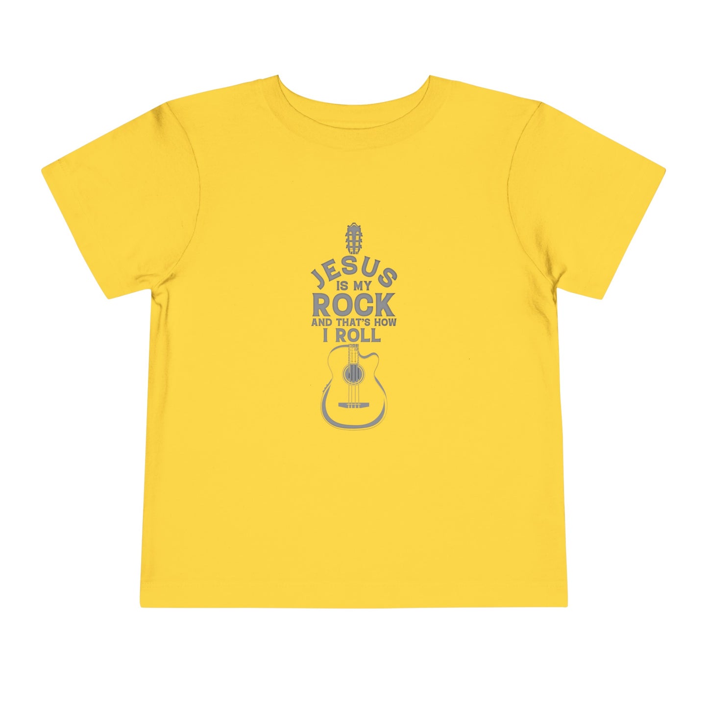 Jesus is My Rock Toddler Tshirt (Gray Logo) - Sweet Baby Jeez Teez