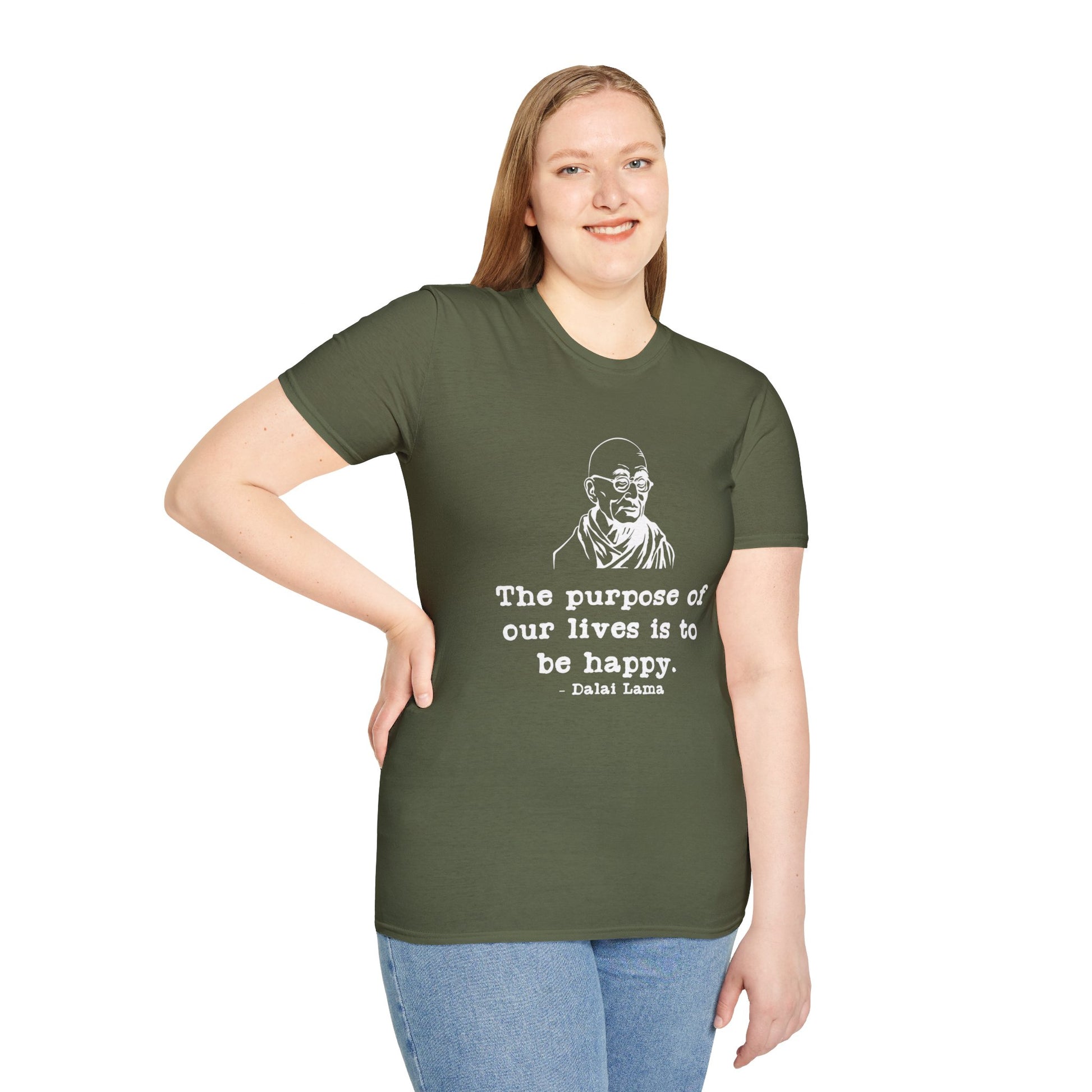 Purpose of Life Womens Relaxed/Plus Fit Tshirt (IW White Logo) - Sweet Baby Jeez Teez
