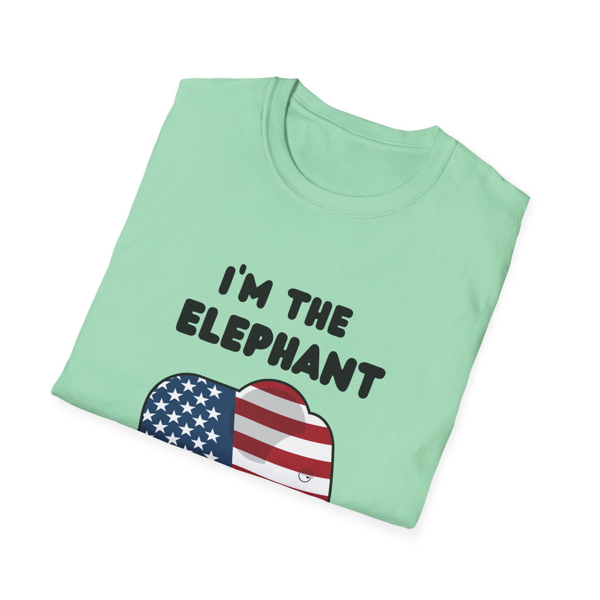 Elephant in Room Cartoon Women's Relaxed/Plus Tshirt (Black Logo) - Sweet Baby Jeez Teez