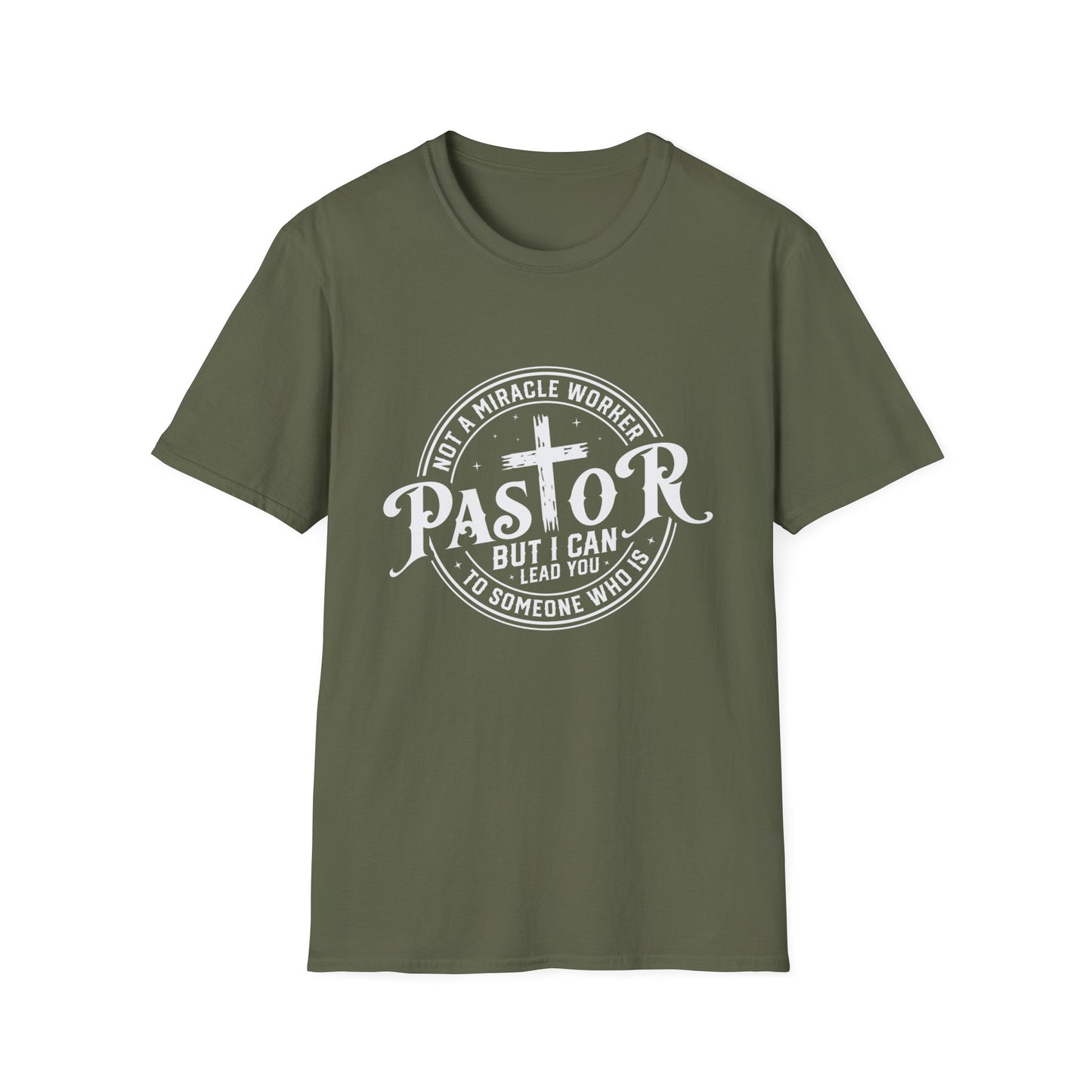 "Pastor" Christian Man of Faith Softstyle Tshirt