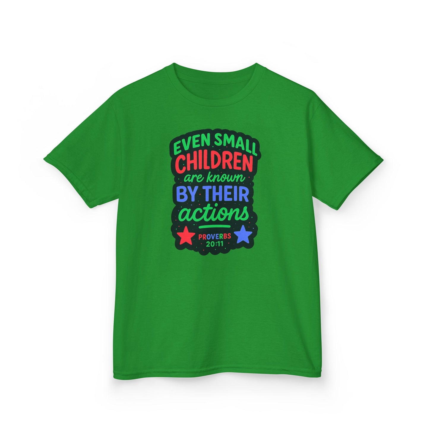 "Even Small Children" Proverbs 20:11 Boy's Bible Verse Tshirt