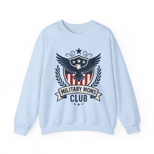 Military Moms Club Relaxed Crewneck Sweatshirt - Sweet Baby Jeez Teez
