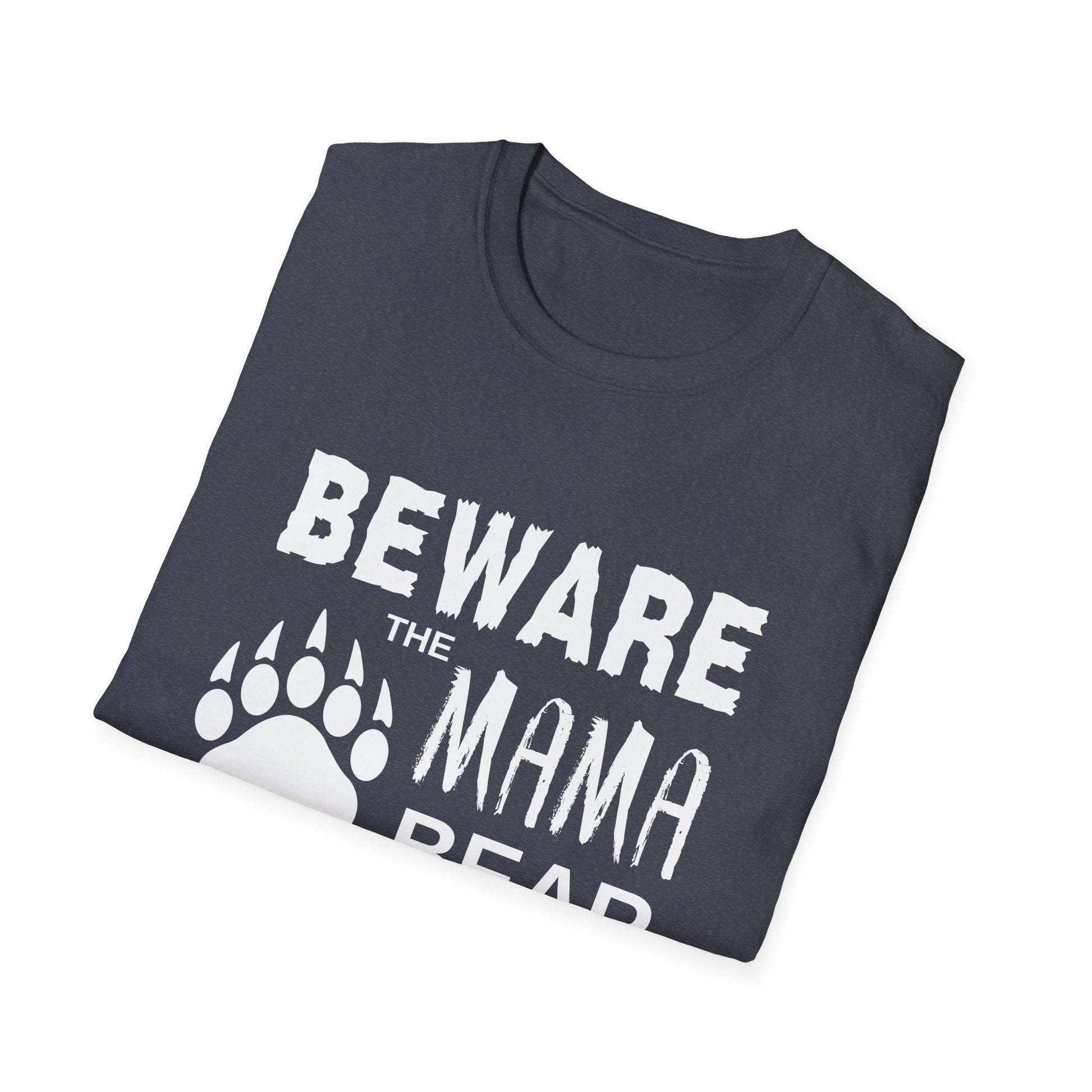 Mama Bear Women's Relaxed/Plus Tshirt (White Logo) - Sweet Baby Jeez Teez