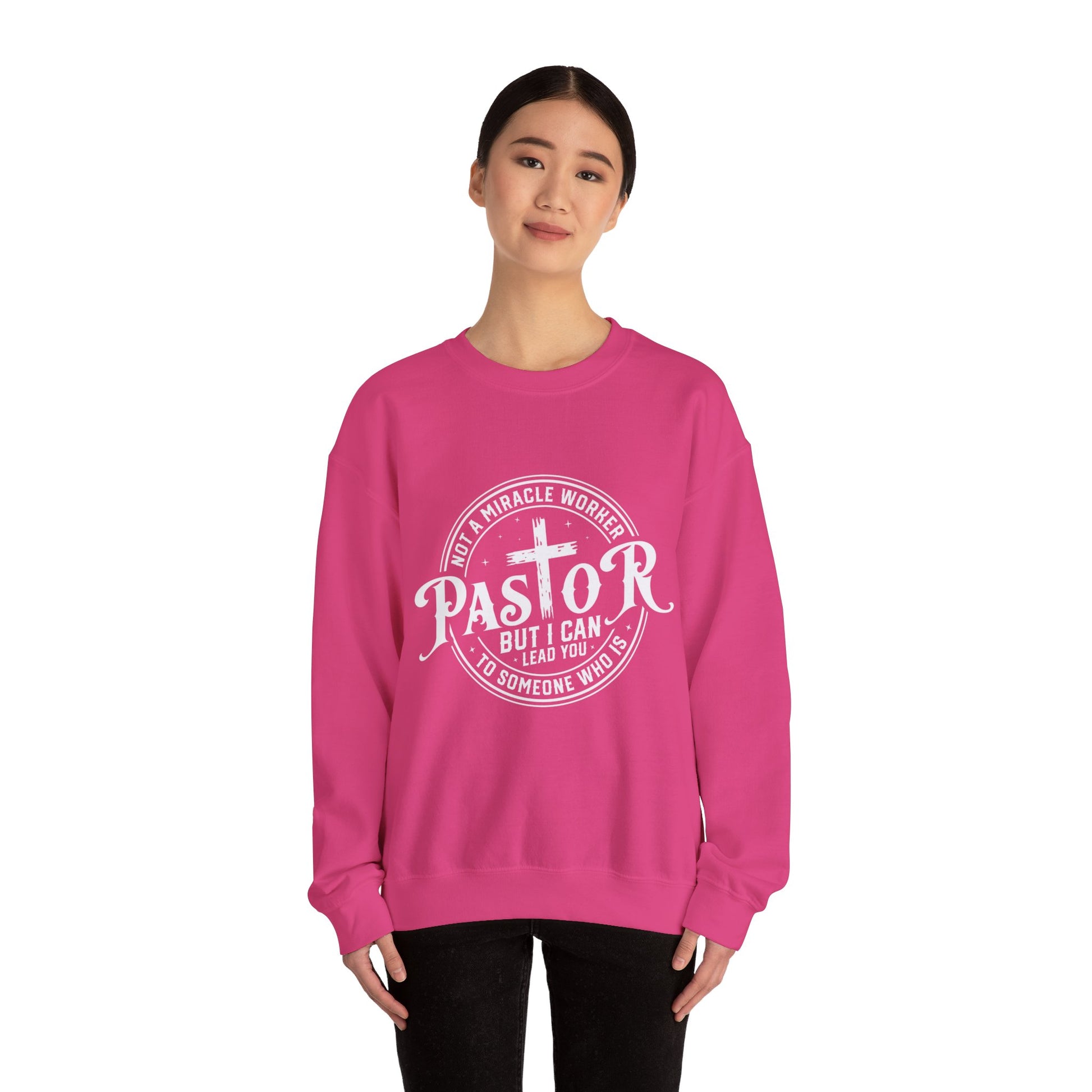 Pastor Women's Relaxed Sweatshirt (White Logo) - Sweet Baby Jeez Teez