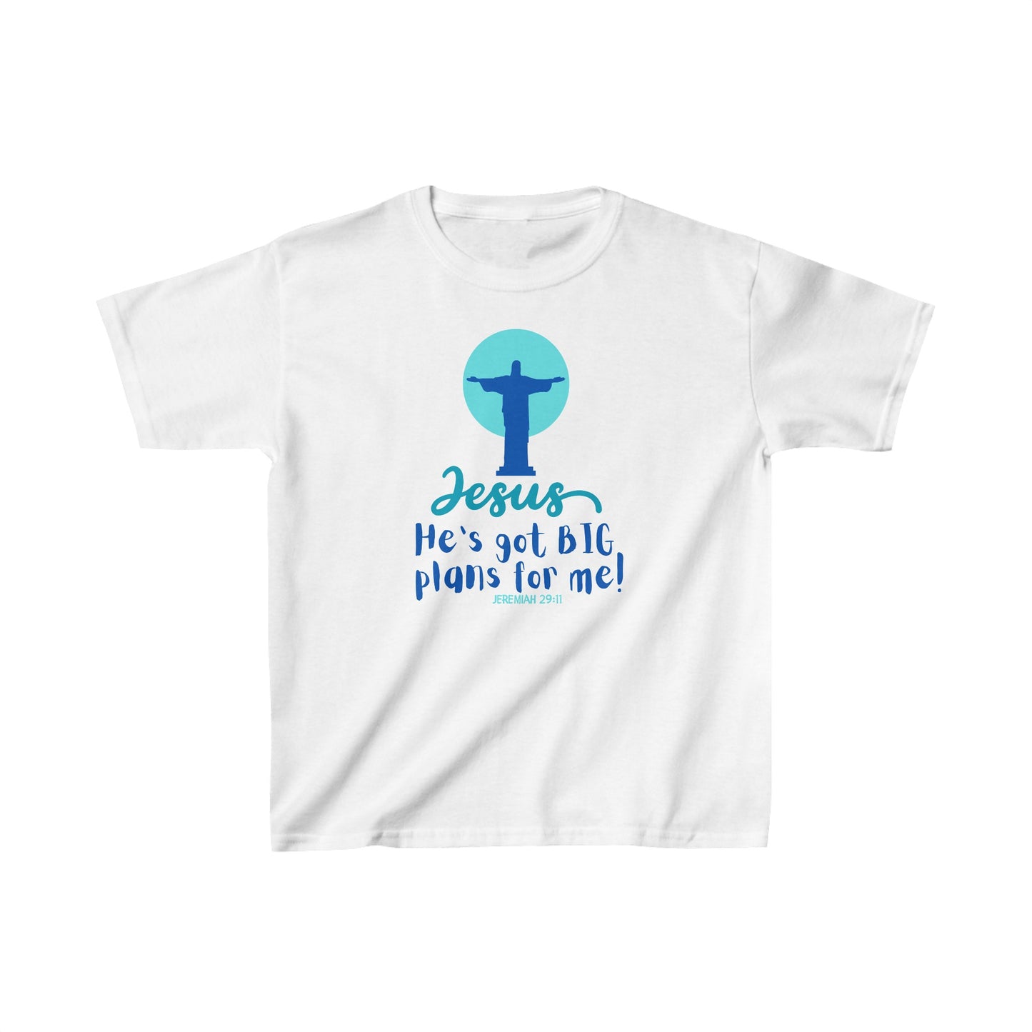 Big Plans Boy's Tshirt (Blue/Teal Logo) - Sweet Baby Jeez Teez