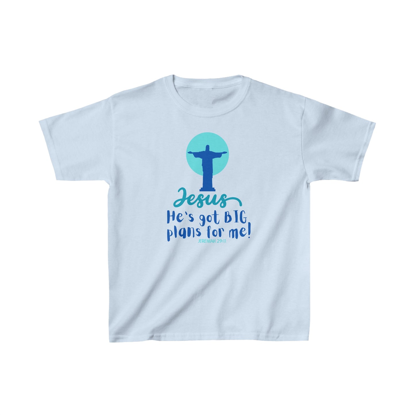 Big Plans Boy's Tshirt (Blue/Teal Logo) - Sweet Baby Jeez Teez