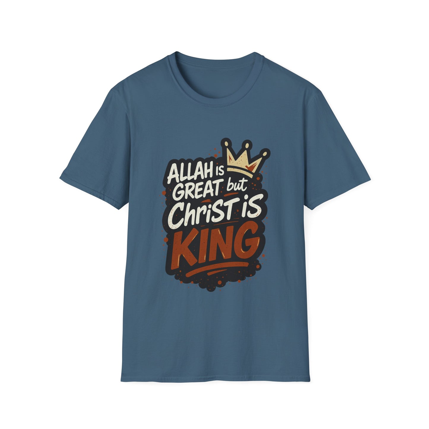 Christ is King Unisex Softstyle Tshirt (Great 2 Logo)