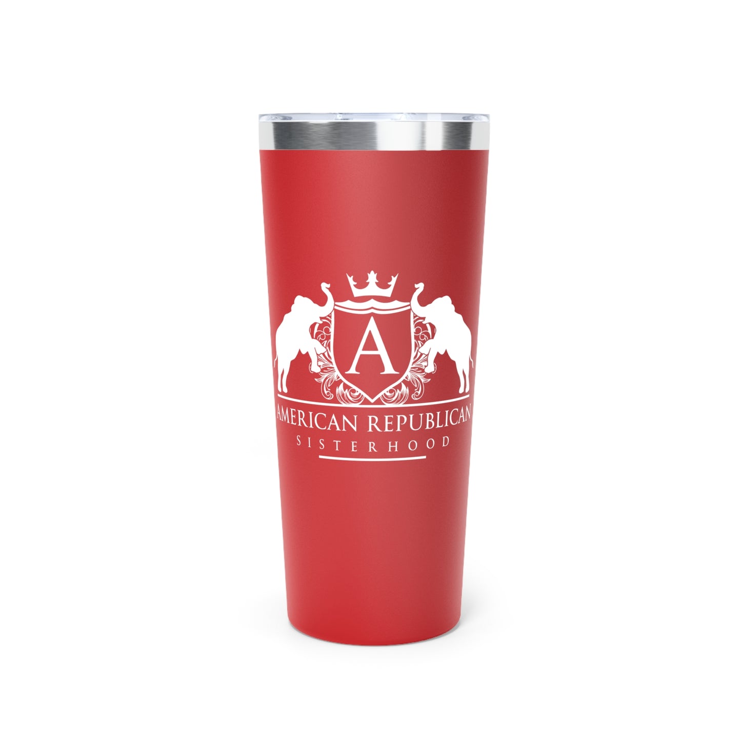 ARS White Logo Copper Vacuum Insulated Tumbler, 22oz - Sweet Baby Jeez Teez