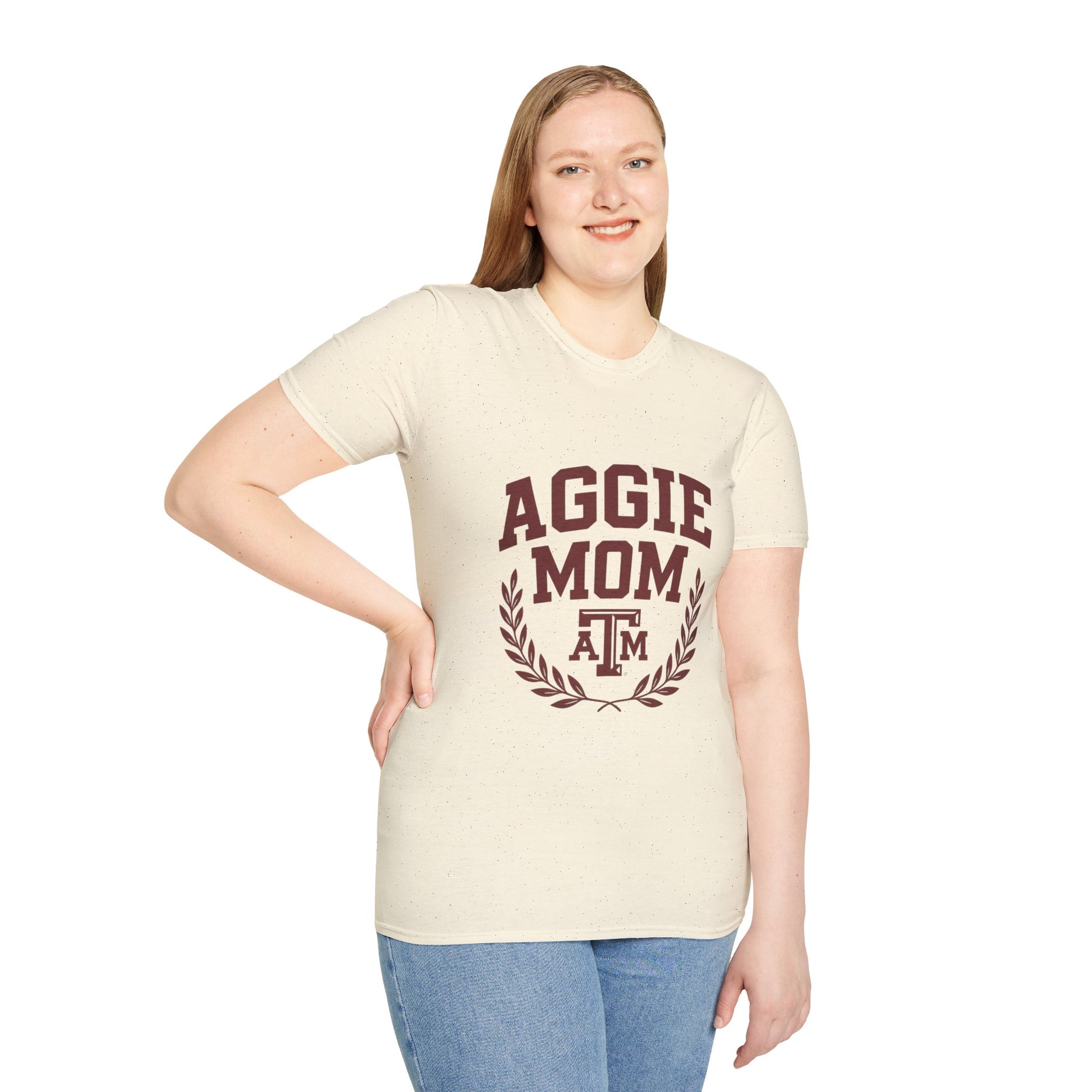 Aggie Mom Texas A&M Softstyle Women's Relaxed T-Shirt - Sweet Baby Jeez Teez