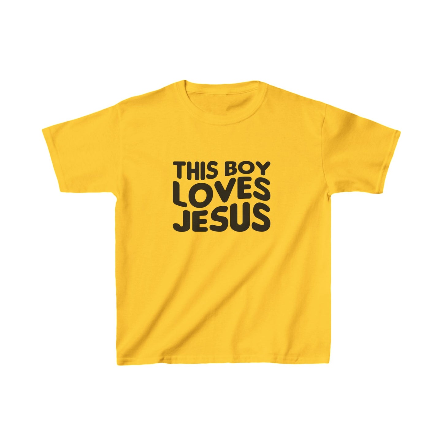 This Boy Loves Jesus Kid's Tshirt - Sweet Baby Jeez Teez