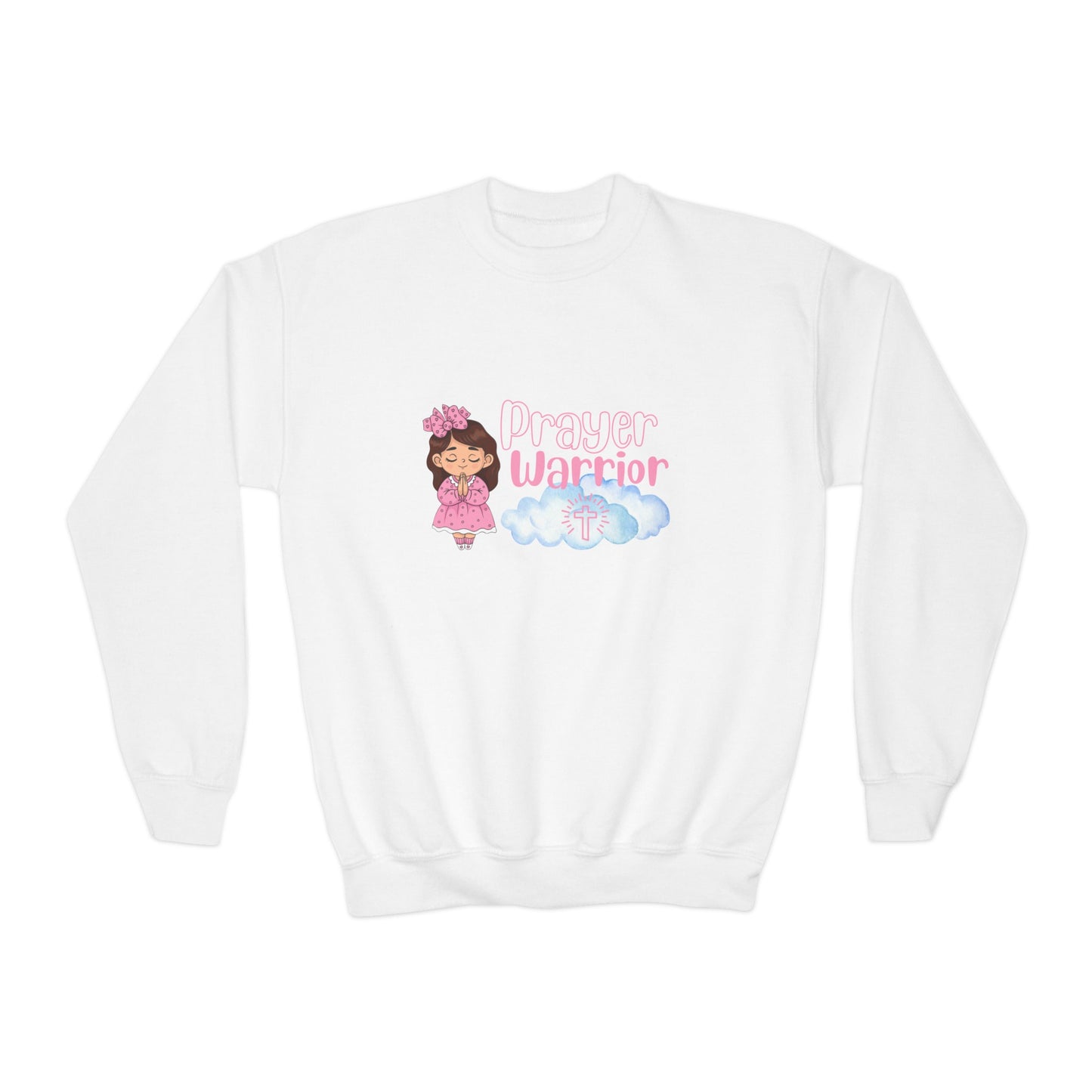 Prayer Warrior Girl's Sweatshirt - Sweet Baby Jeez Teez
