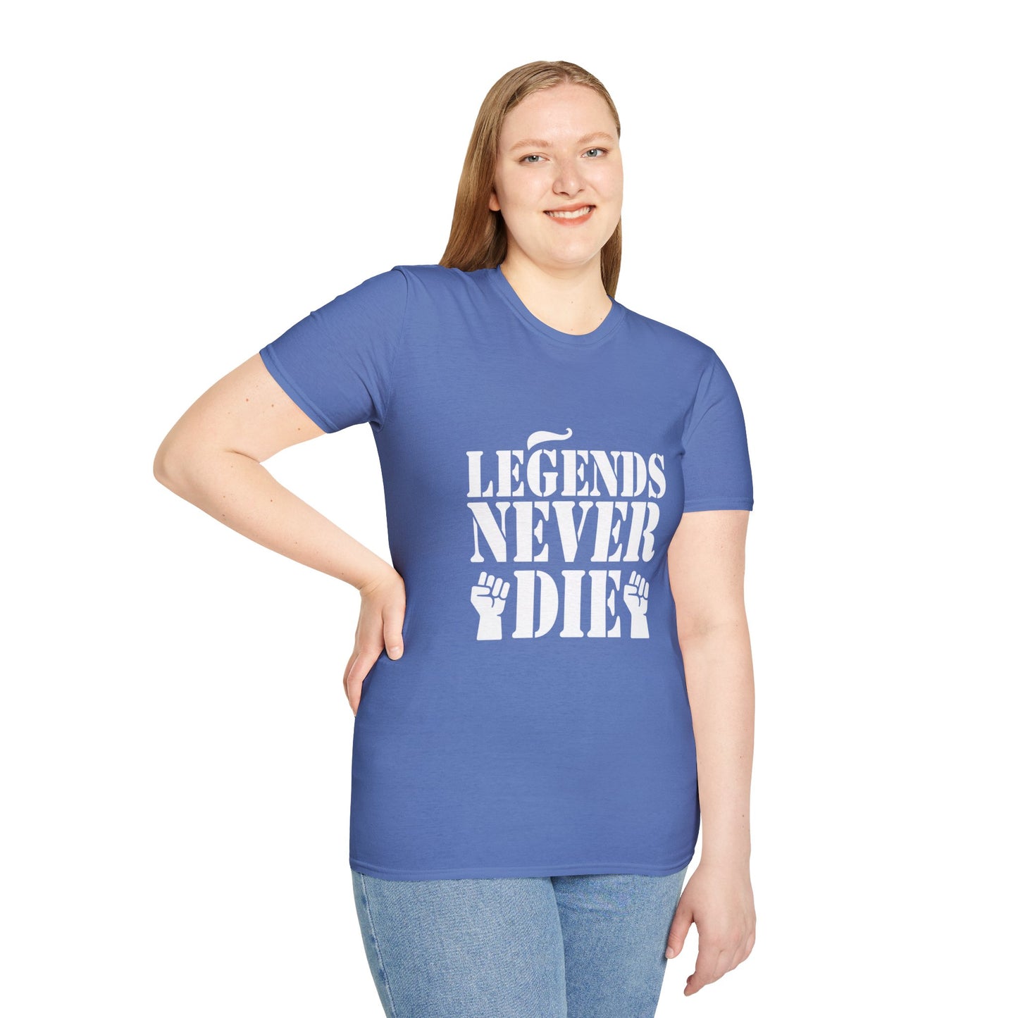 Legends Women's Relaxed/Plus Tshirt (White Logo) - Sweet Baby Jeez Teez