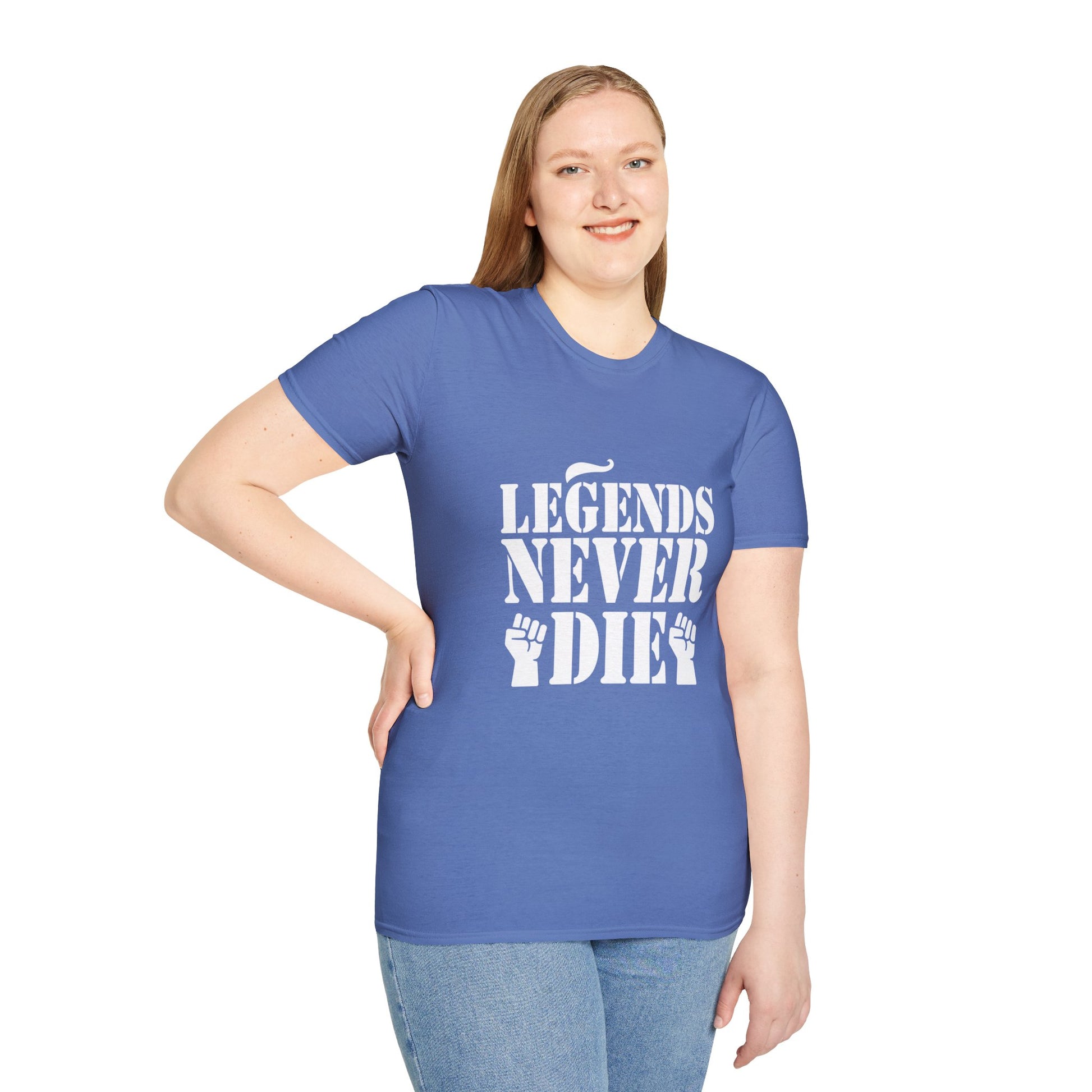 Legends Women's Relaxed/Plus Tshirt (White Logo) - Sweet Baby Jeez Teez