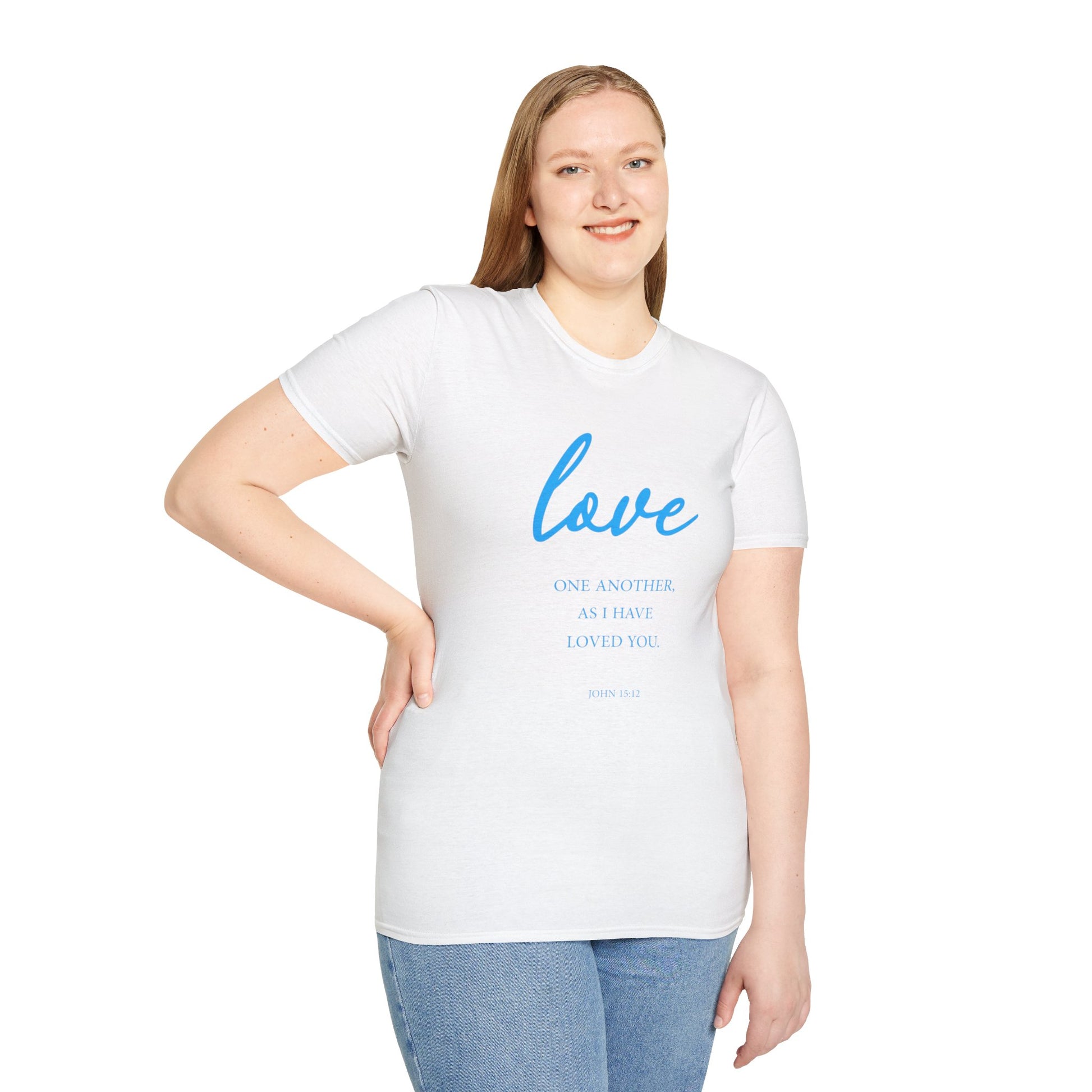 Love Women's Relaxed/Plus Tshirt (Aqua Logo) - Sweet Baby Jeez Teez
