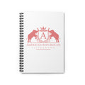 ARS Ruled Spiral Notebook (White with Coral Logo)