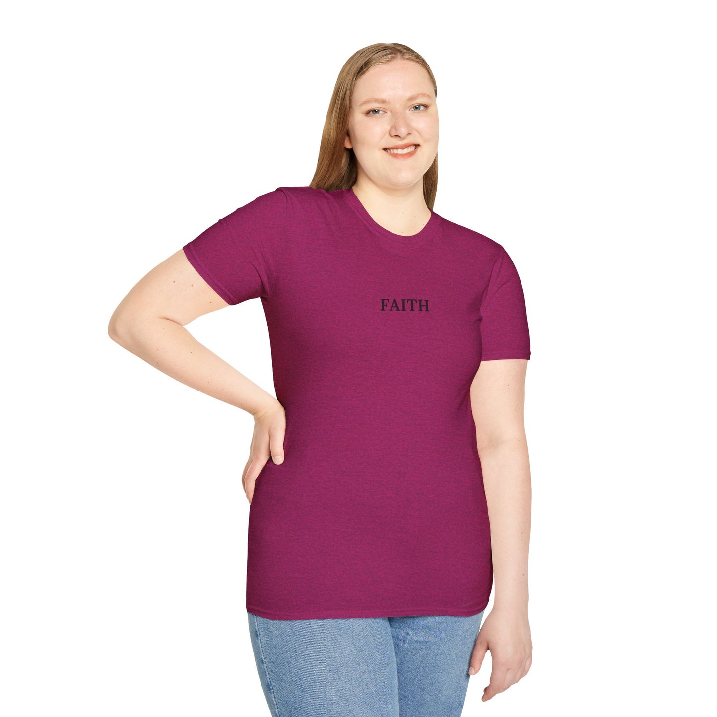 Have a Little Faith Women's Relaxed/Plus Tshirt (Black Logo) - Sweet Baby Jeez Teez